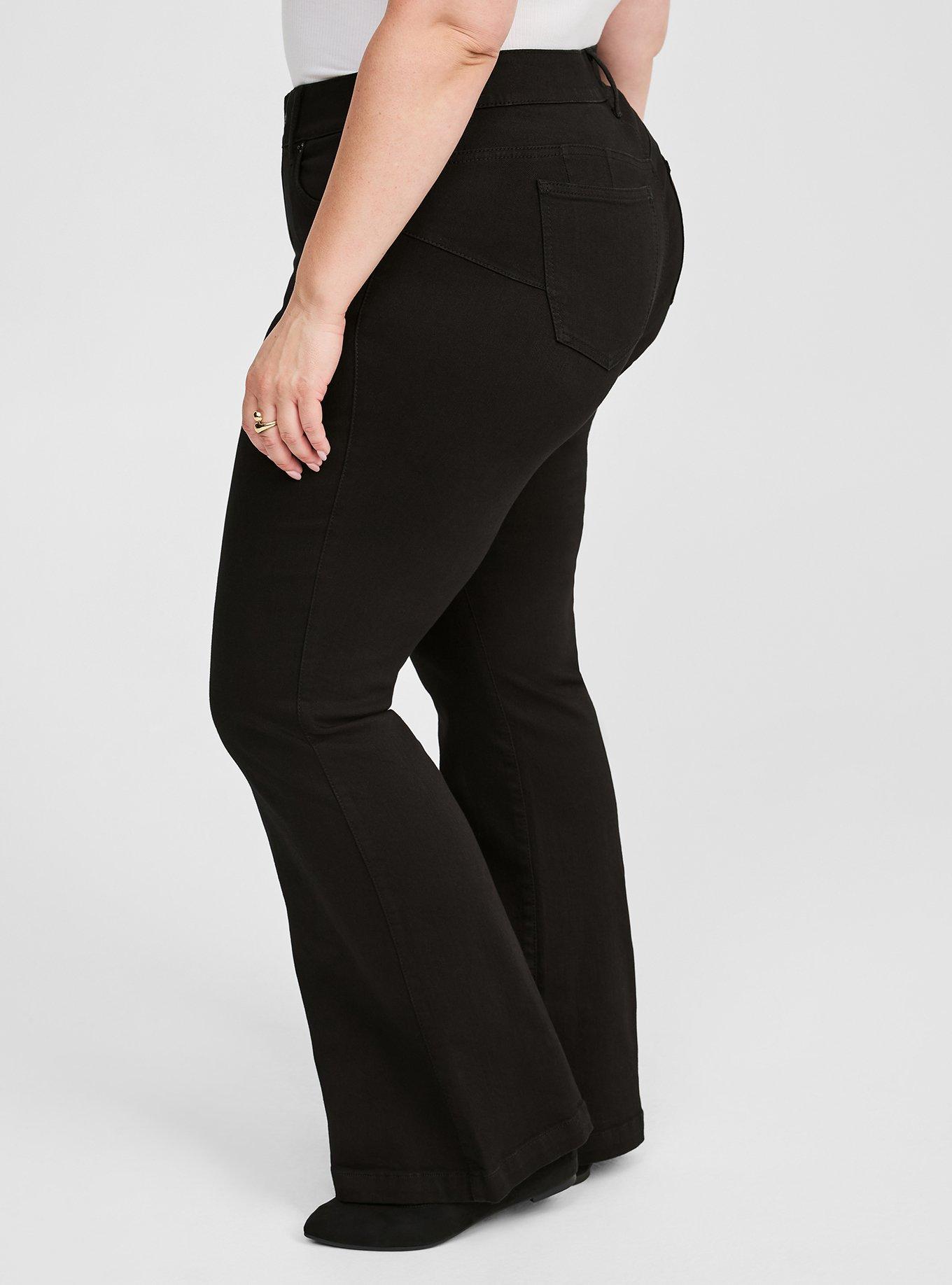 RI Plus Plus High Rise Flare Jeans - Black