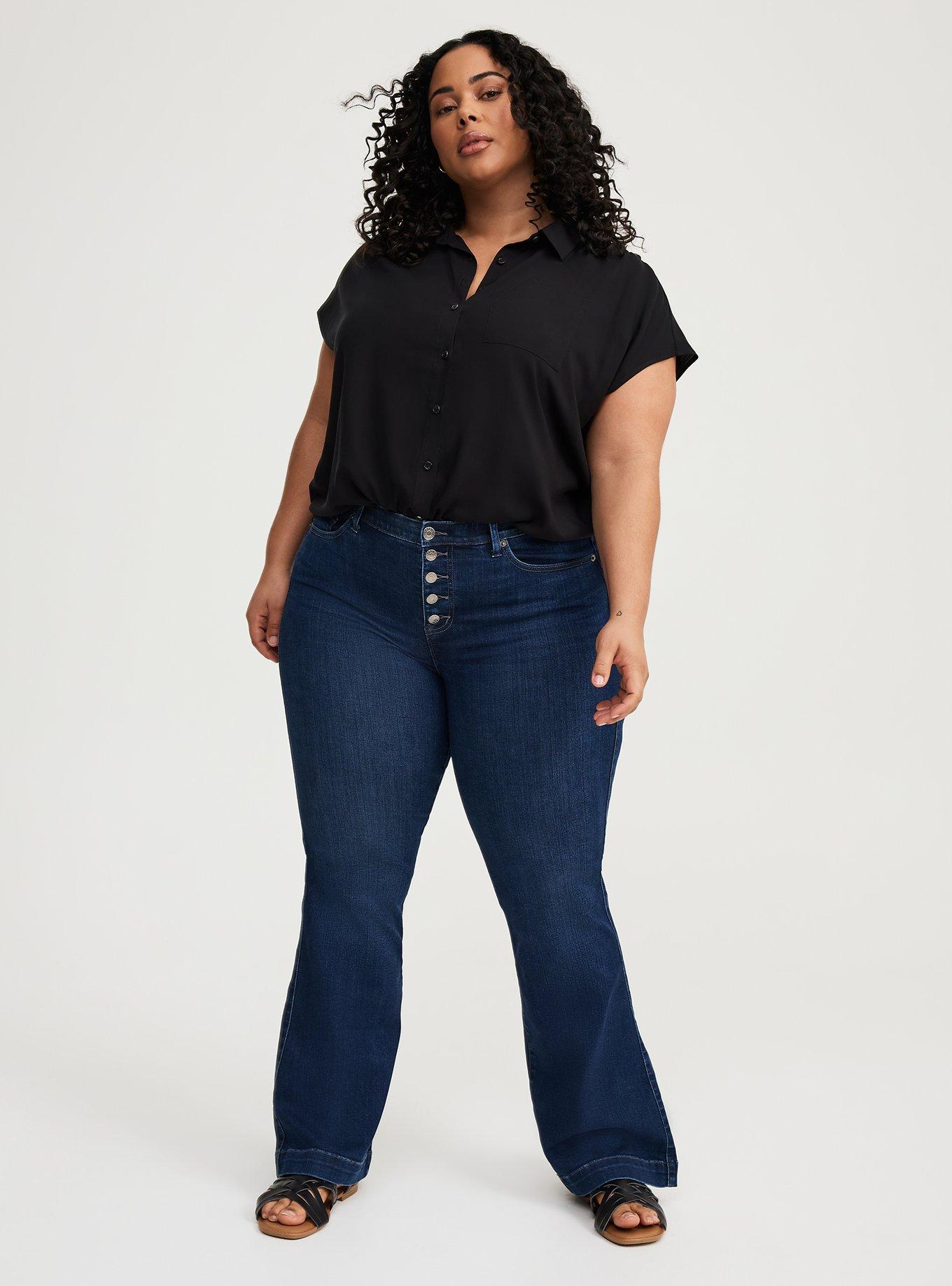 Plus Size - Bombshell Flare Premium Stretch High-Rise Jean Plus Size - Bombshell Flare Premium Stretch High-Rise Jean