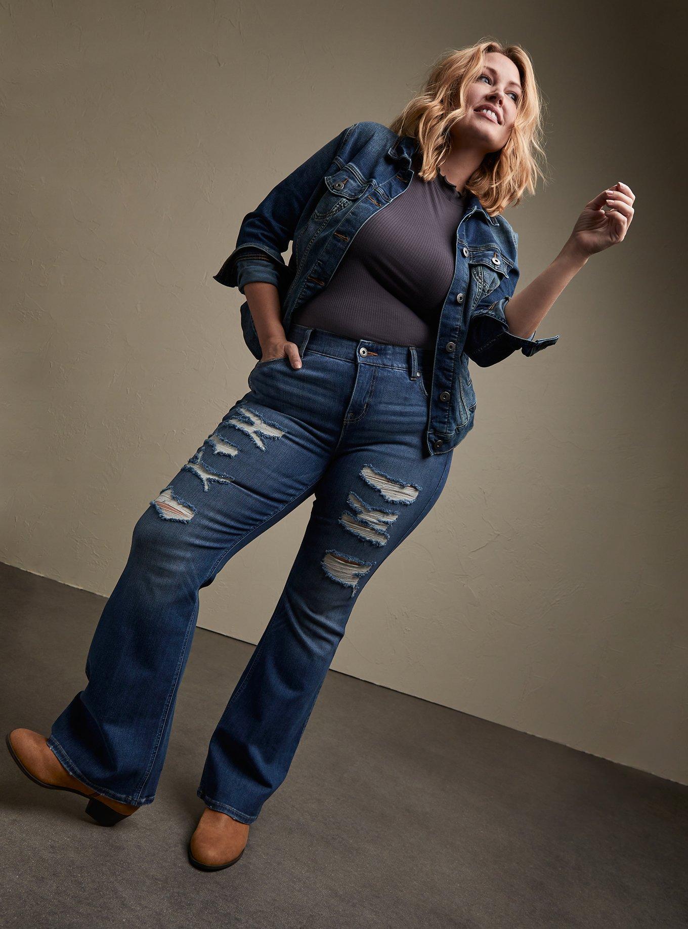 Plus Size - Bombshell Flare Super Soft High-Rise Jean - Torrid