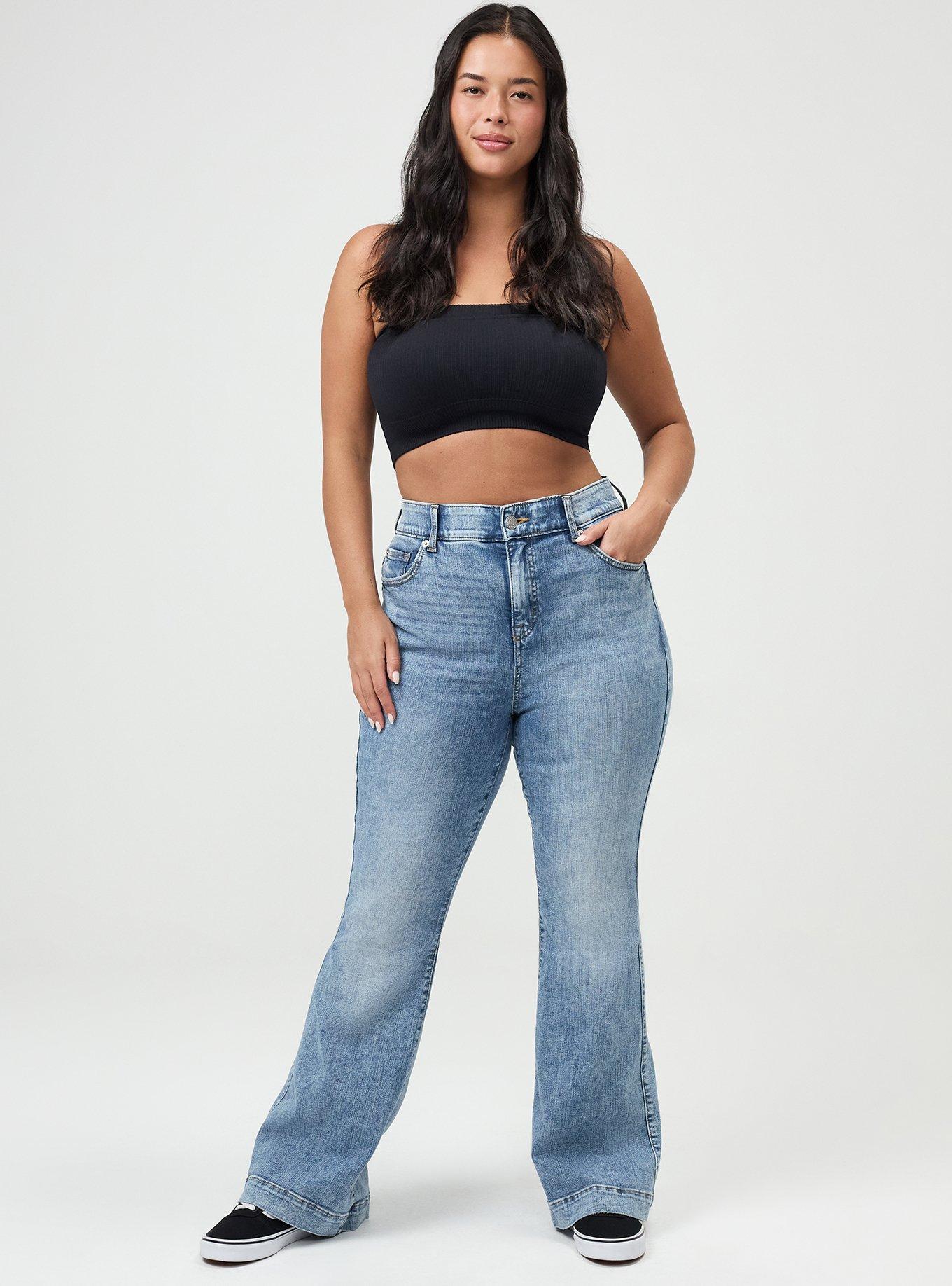 Bombshell High-Rise Flare Jean, VALENCIA, alternate