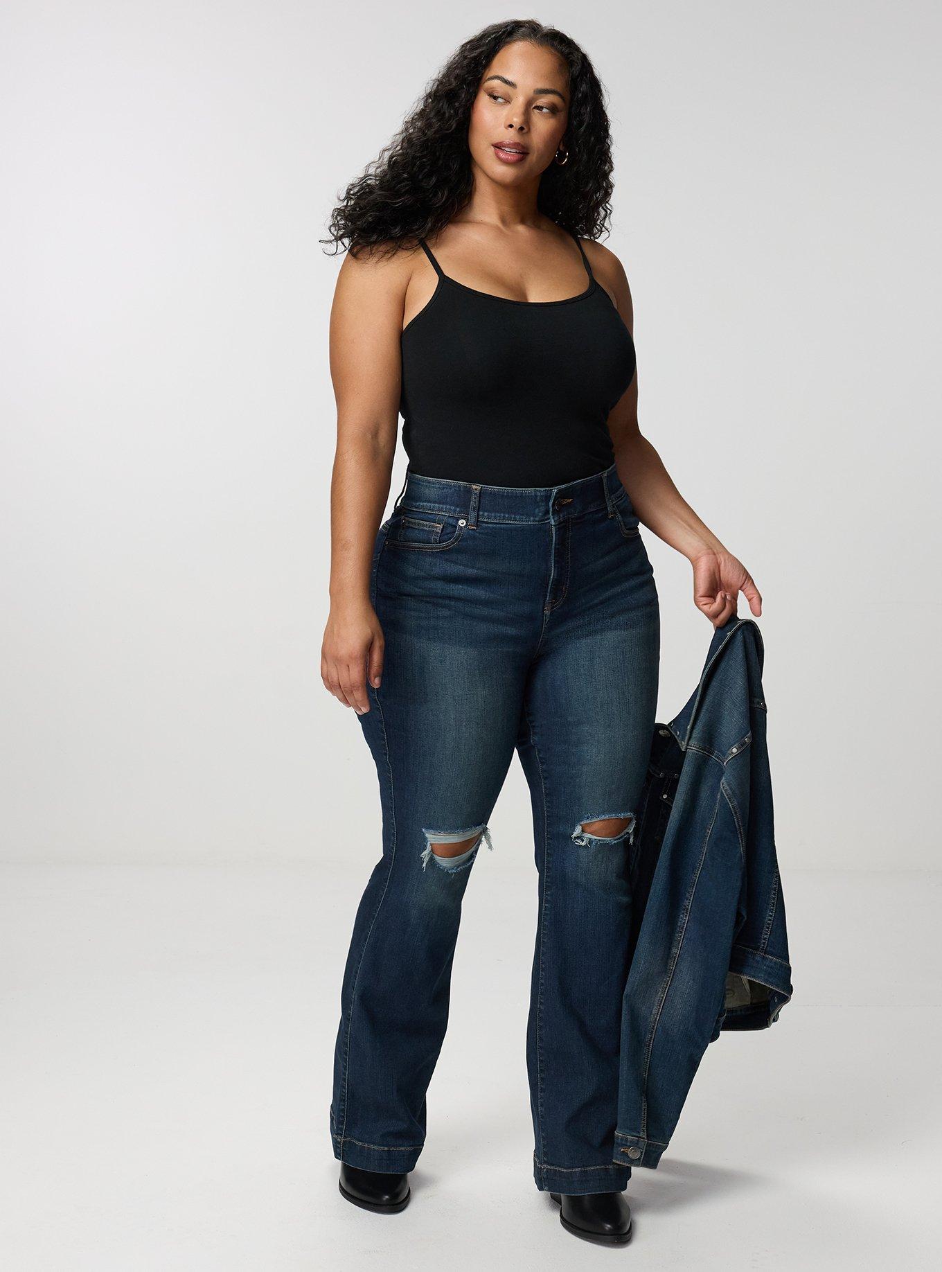 Bombshell Flare High-Rise Jean, LAKEVIEW, alternate