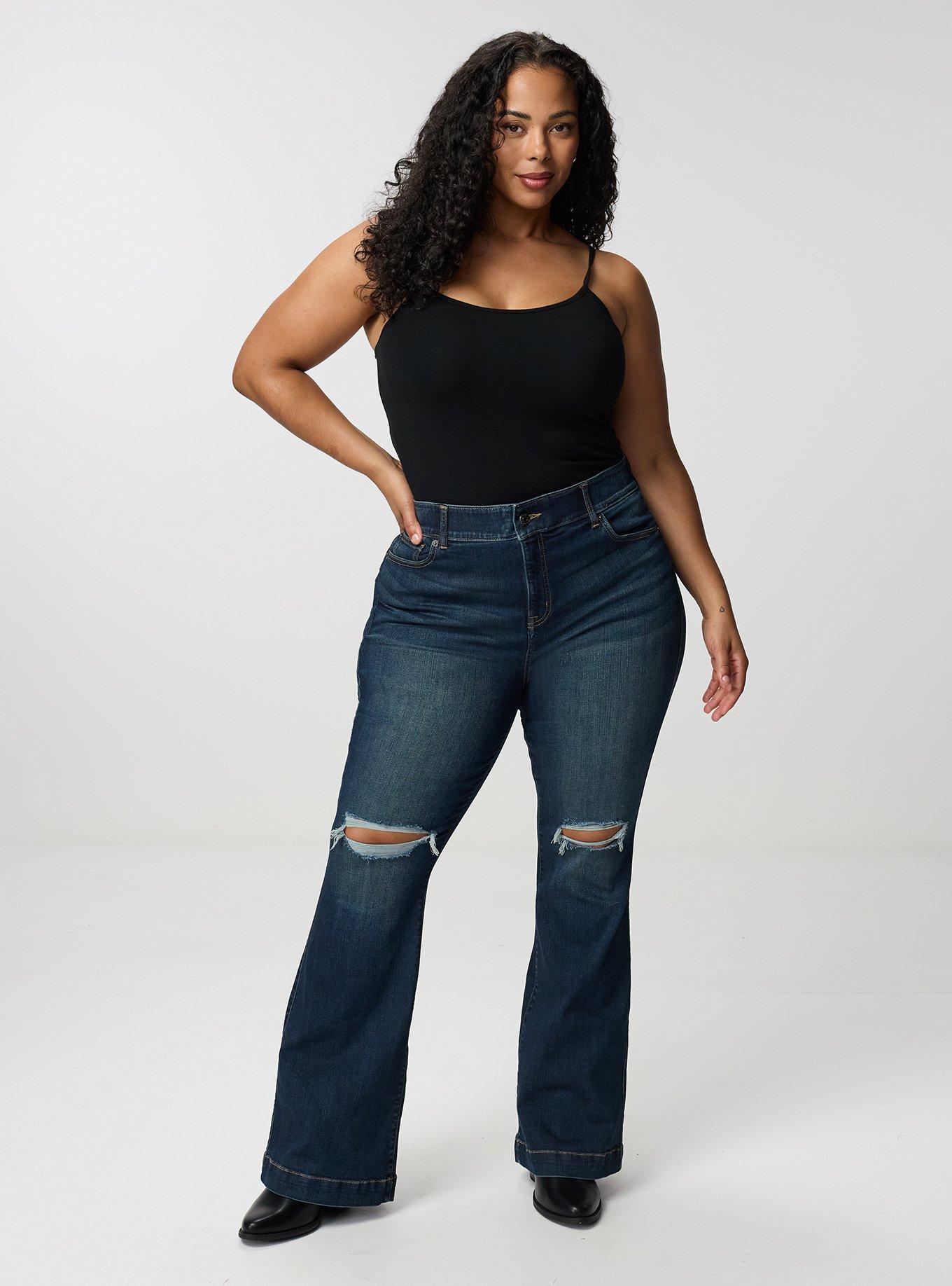 Bombshell Flare High-Rise Jean, LAKEVIEW, hi-res