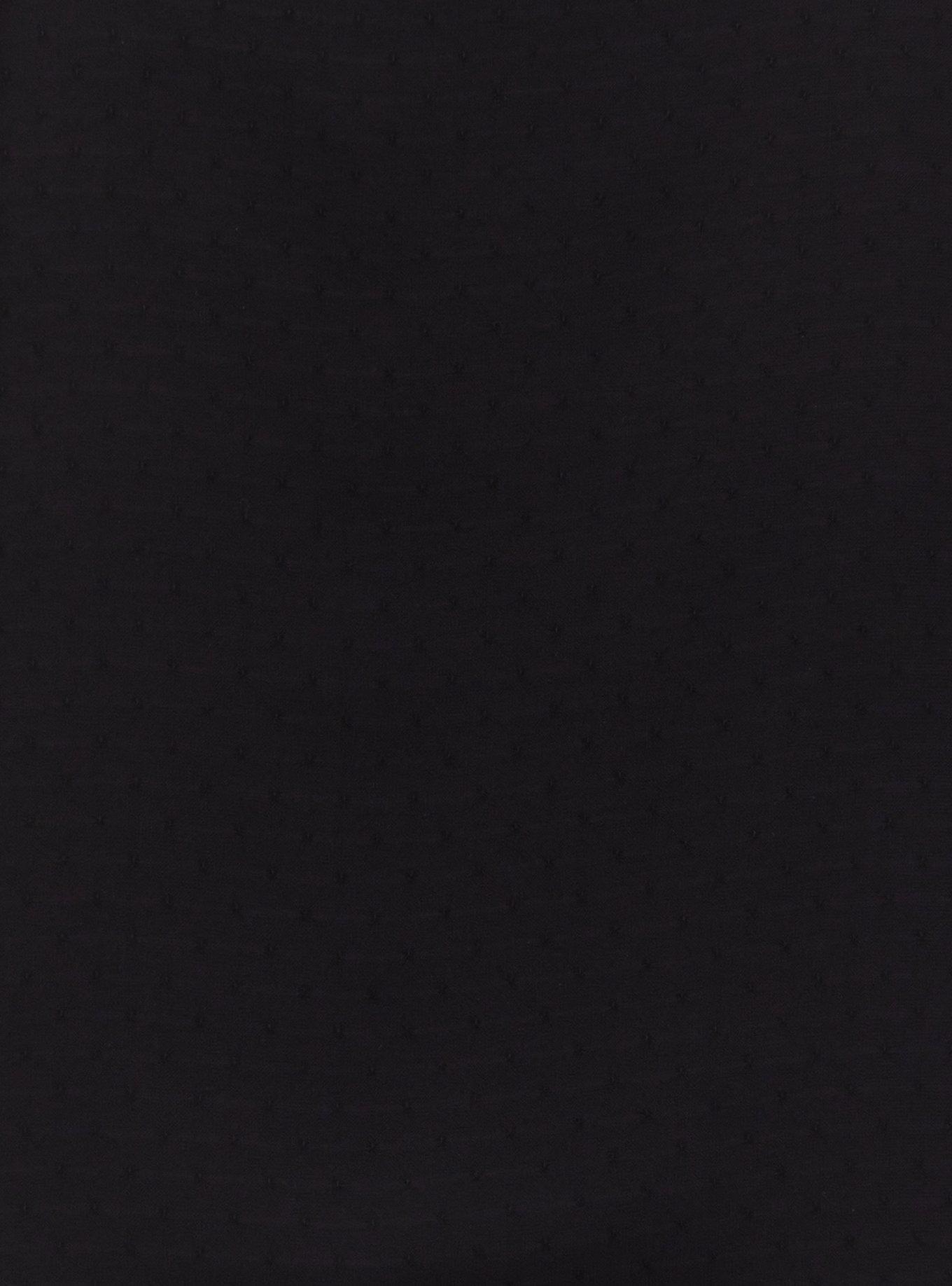 Plus Size Chiffon Pleat Detail Tank, DEEP BLACK, alternate