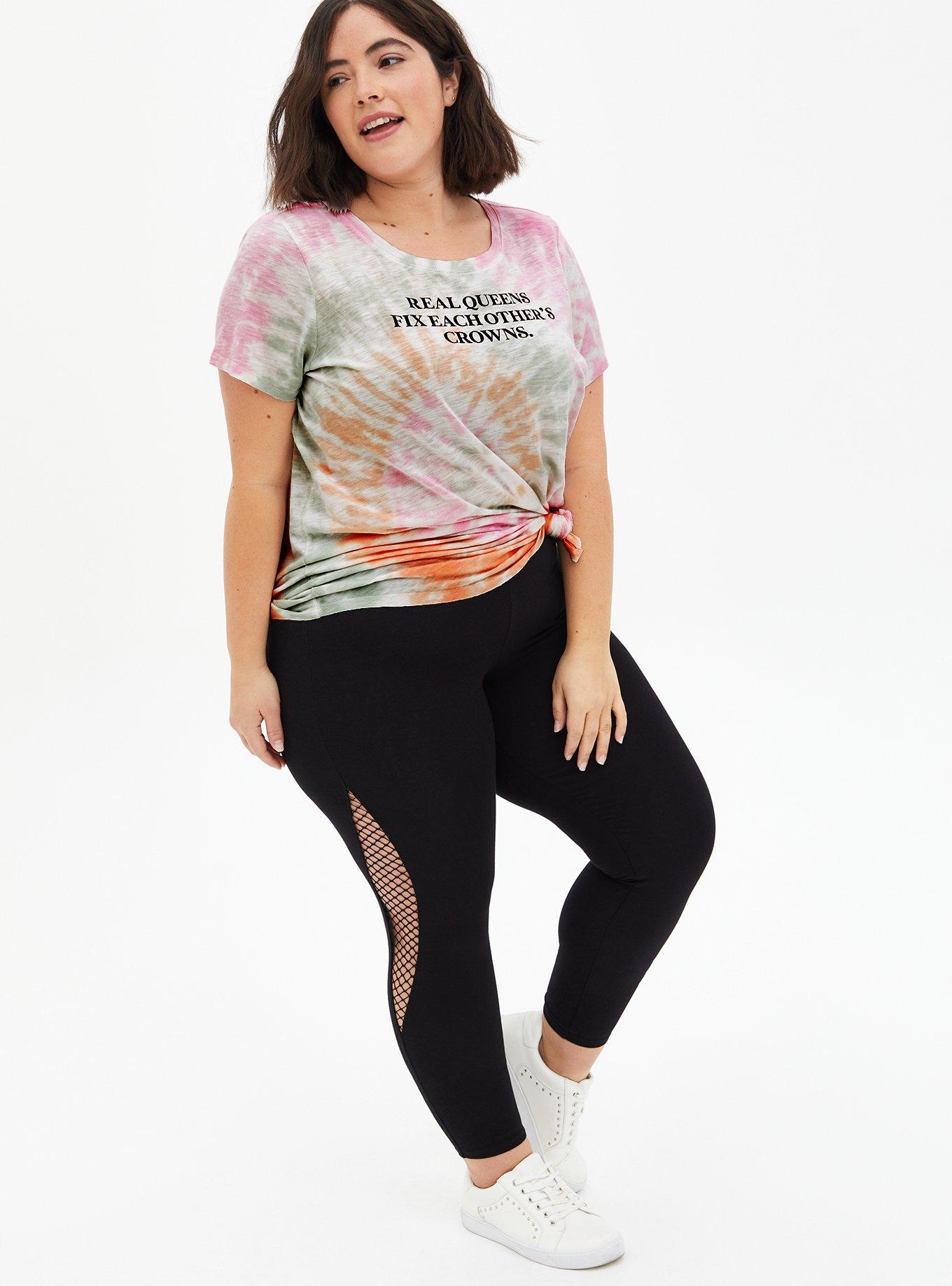 Plus Size Real Queens Classic Fit Crew Tee - Heritage Slub Tie-Dye Multi, , alternate