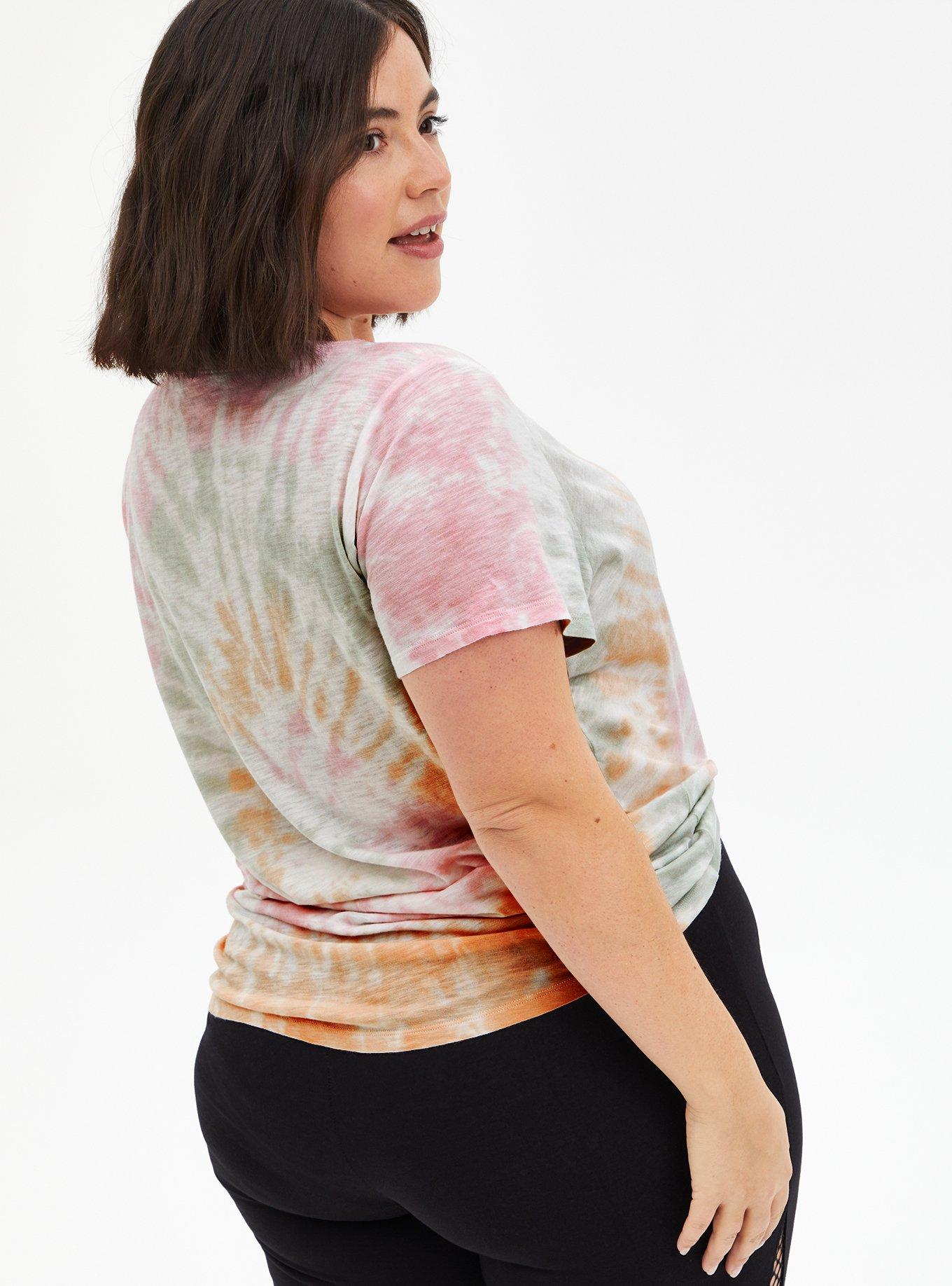 Plus Size Real Queens Classic Fit Crew Tee - Heritage Slub Tie-Dye Multi, , alternate