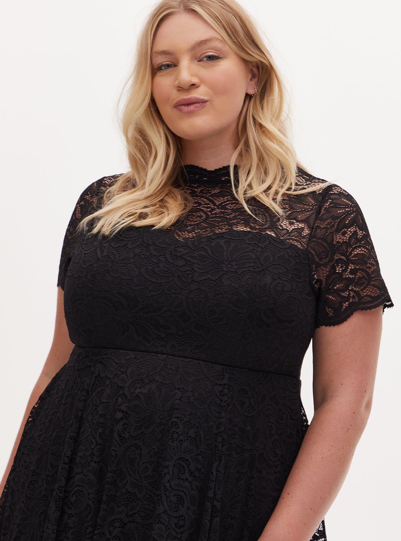 Torrid black hotsell lace dress