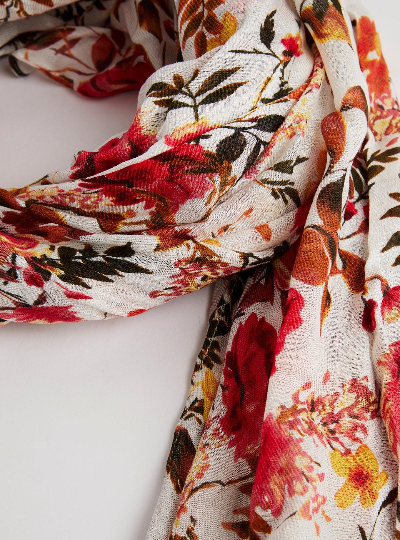 Modal Scarf, WALLPAPER FLORAL, alternate