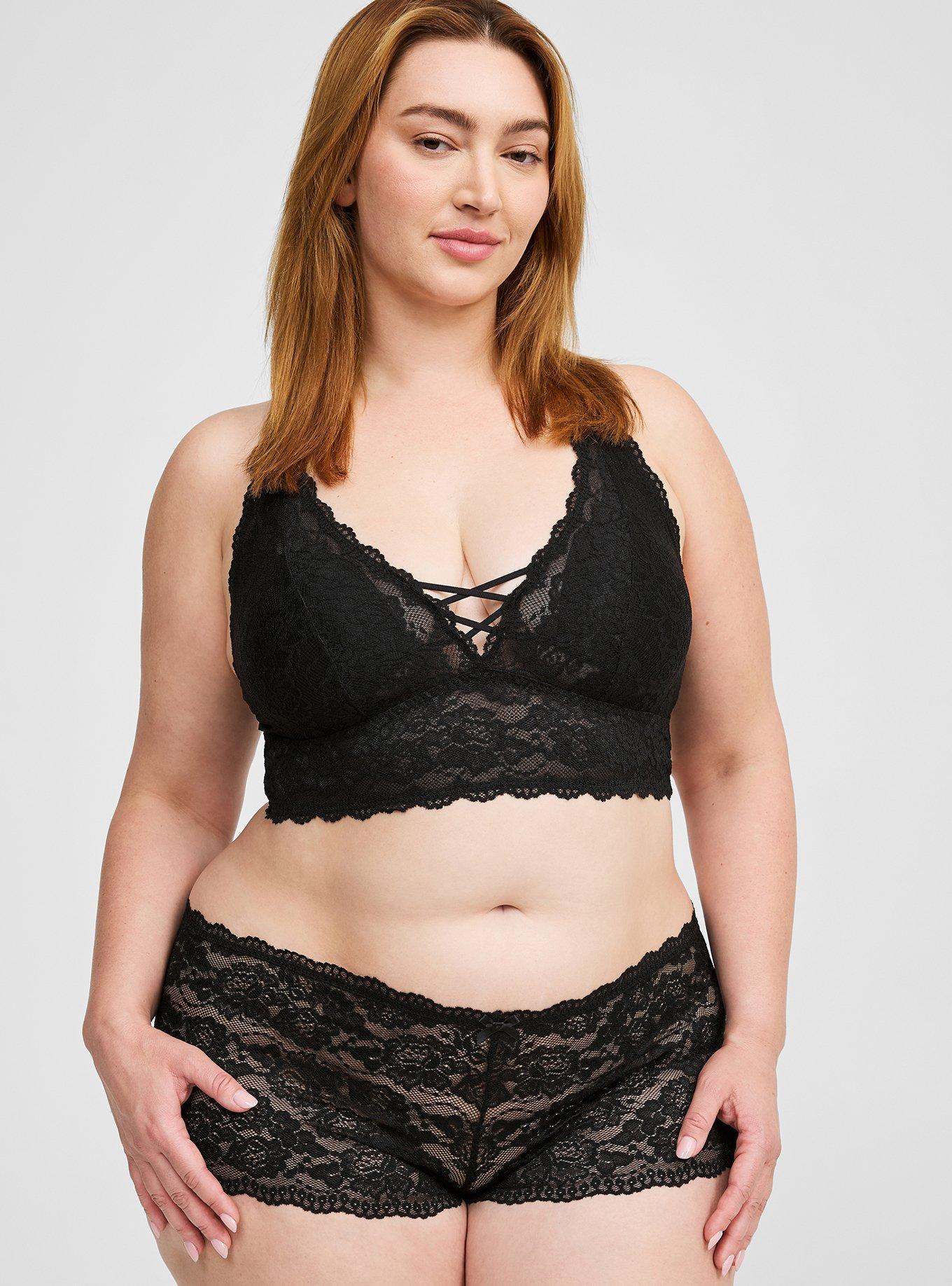 Plus Size - Simply Lace High-Rise Cheeky Panty - Torrid