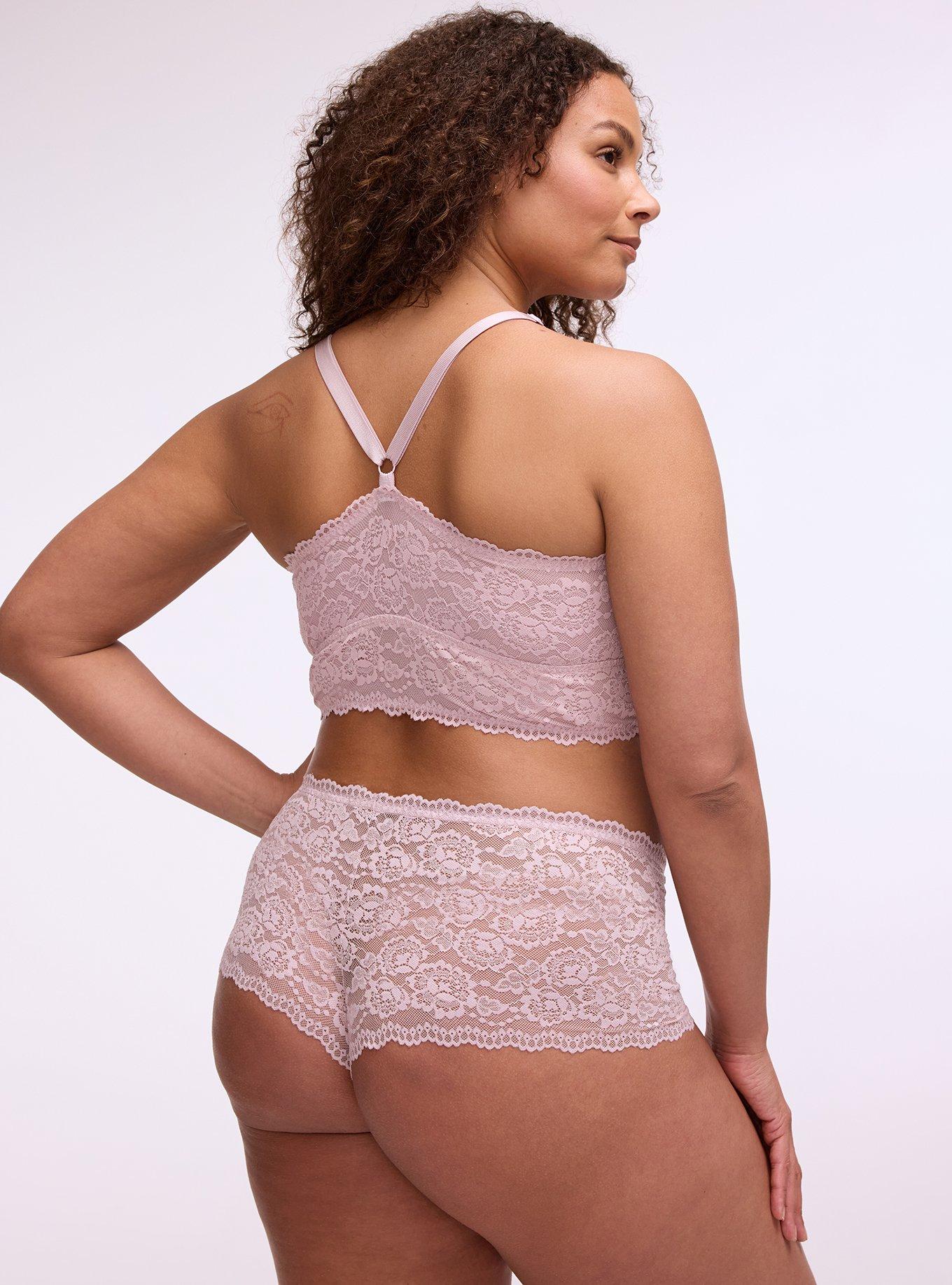 Simply Lace Mid-Rise Cheeky Panty, VIOLET ICE, alternate