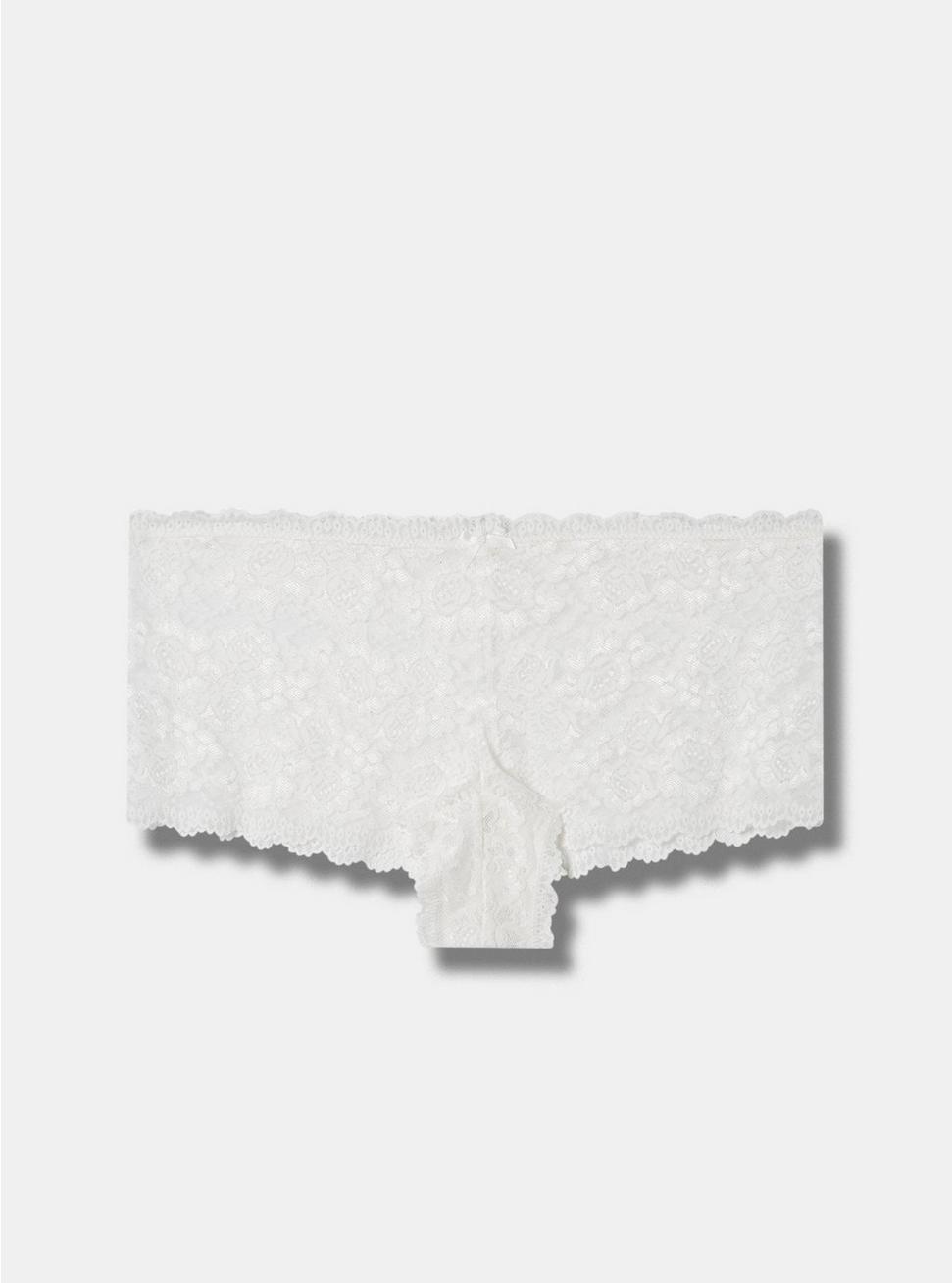 Simply Lace Mid-Rise Cheeky Panty, CLOUD DANCER, hi-res