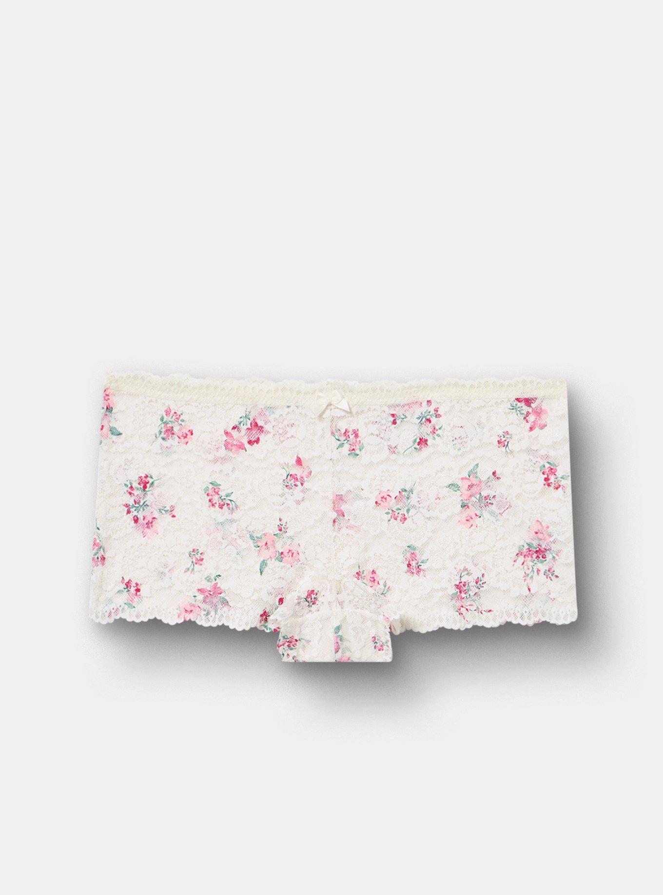 Simply Lace Mid-Rise Cheeky Panty, SELLY FLORAL PINK, hi-res