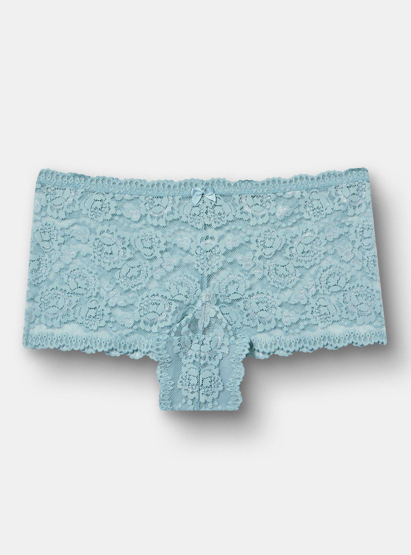 Simply Lace Mid-Rise Cheeky Panty, STONE BLUE, hi-res