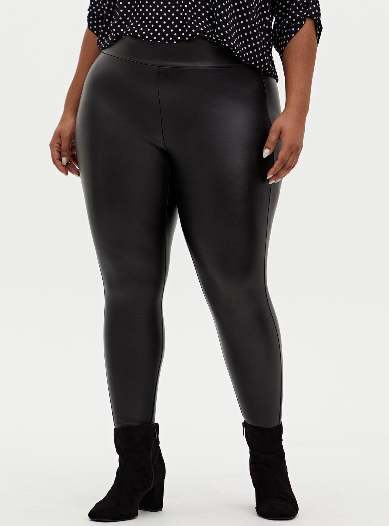 Buy SPANX® Medium Control Black Faux Leather Shaping Leggings from Next New  Zealand