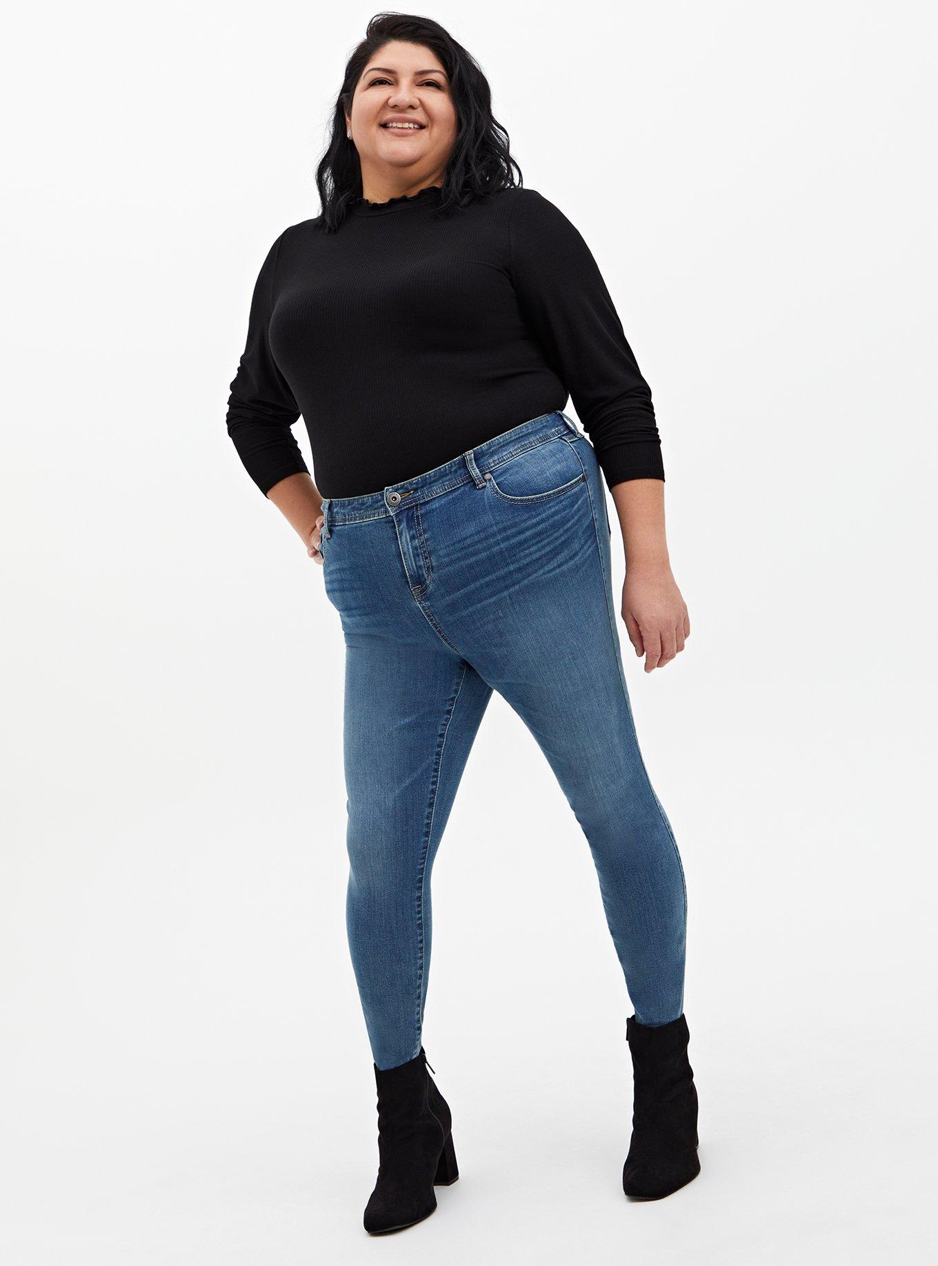 Plus Size - Sky High Flare Super Soft Jean - Torrid