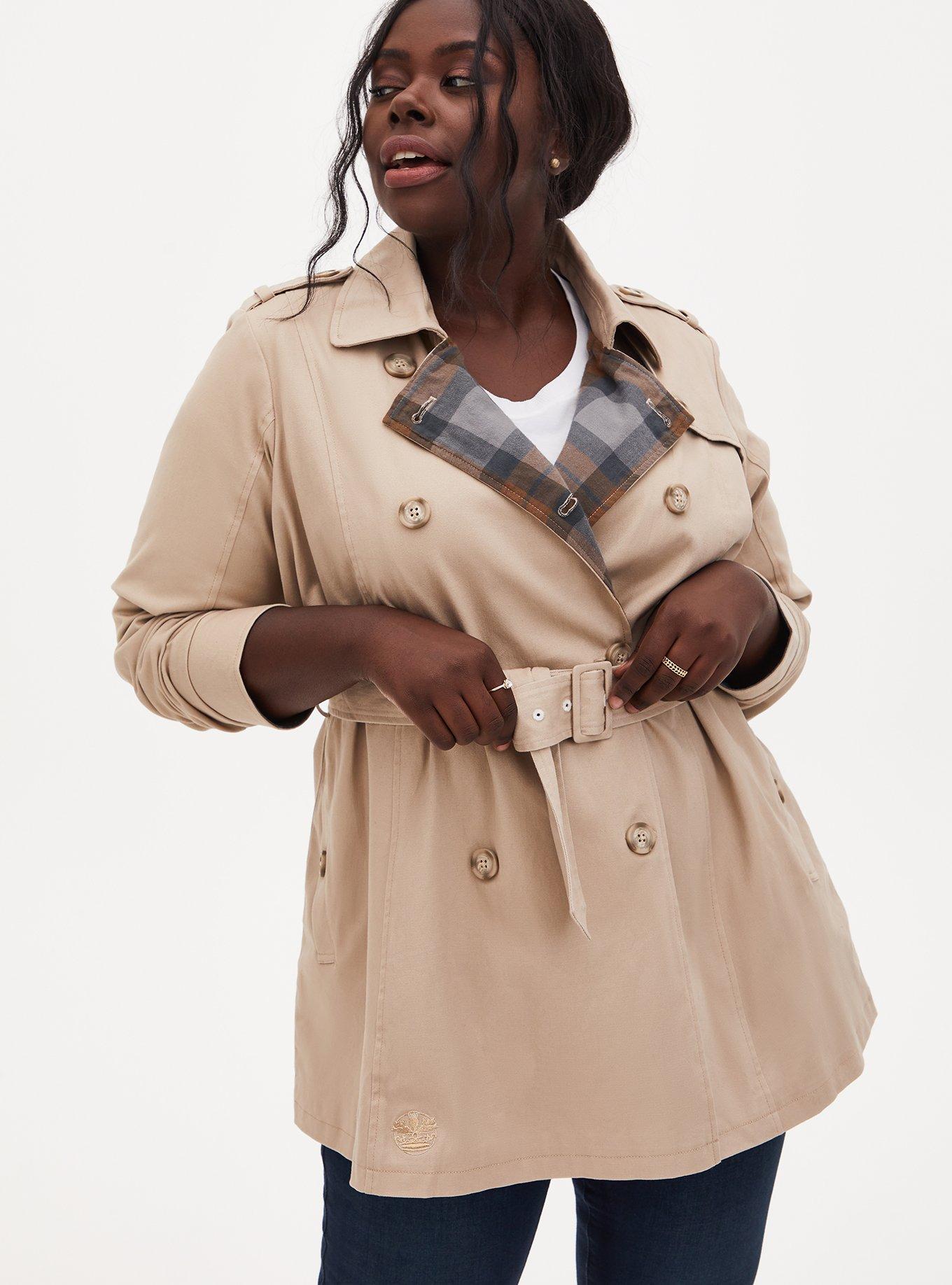 Plus Size Outlander Classic Twill Trench Coat Torrid