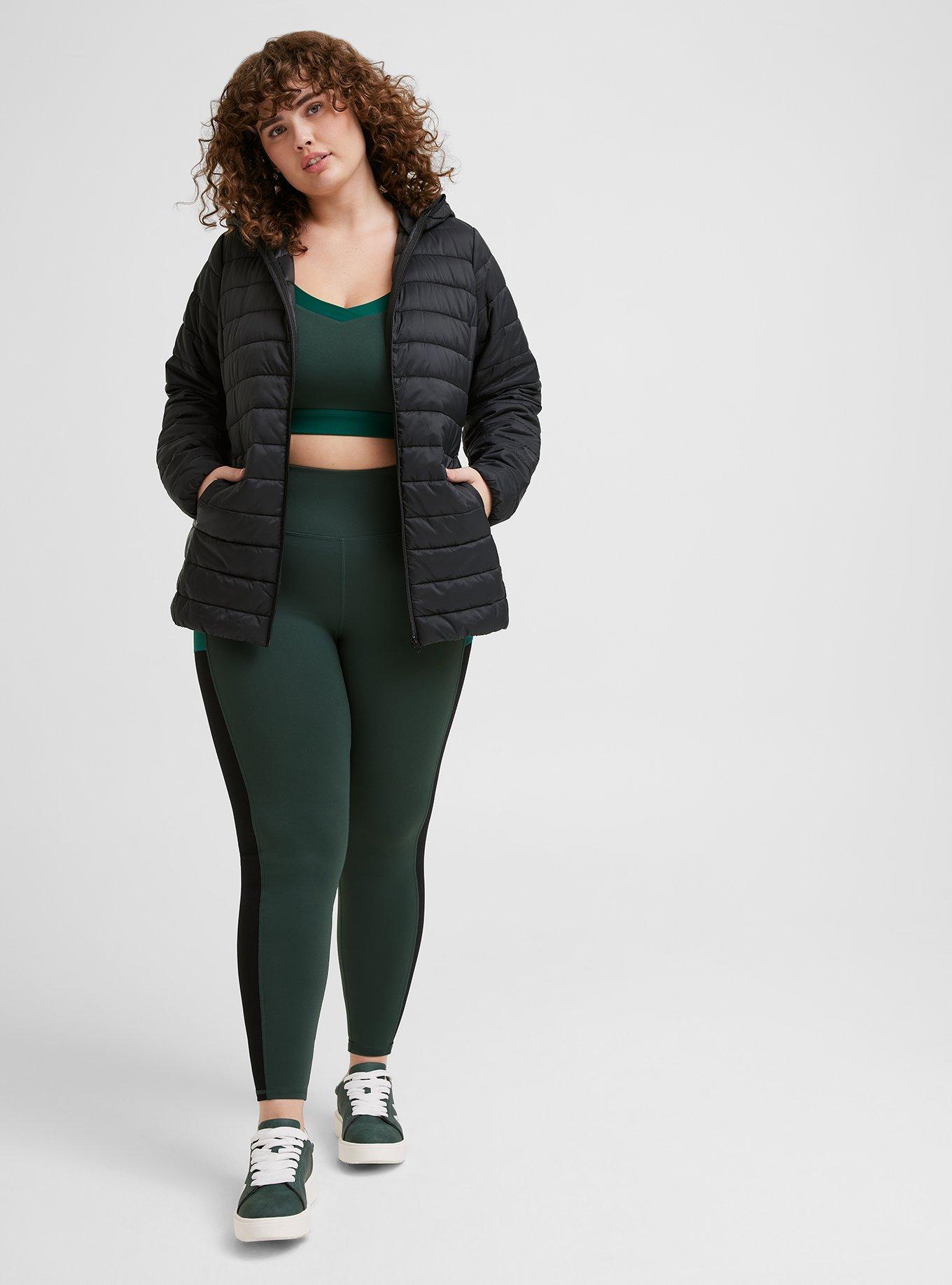 Plus size lightweight puffer on sale jacket