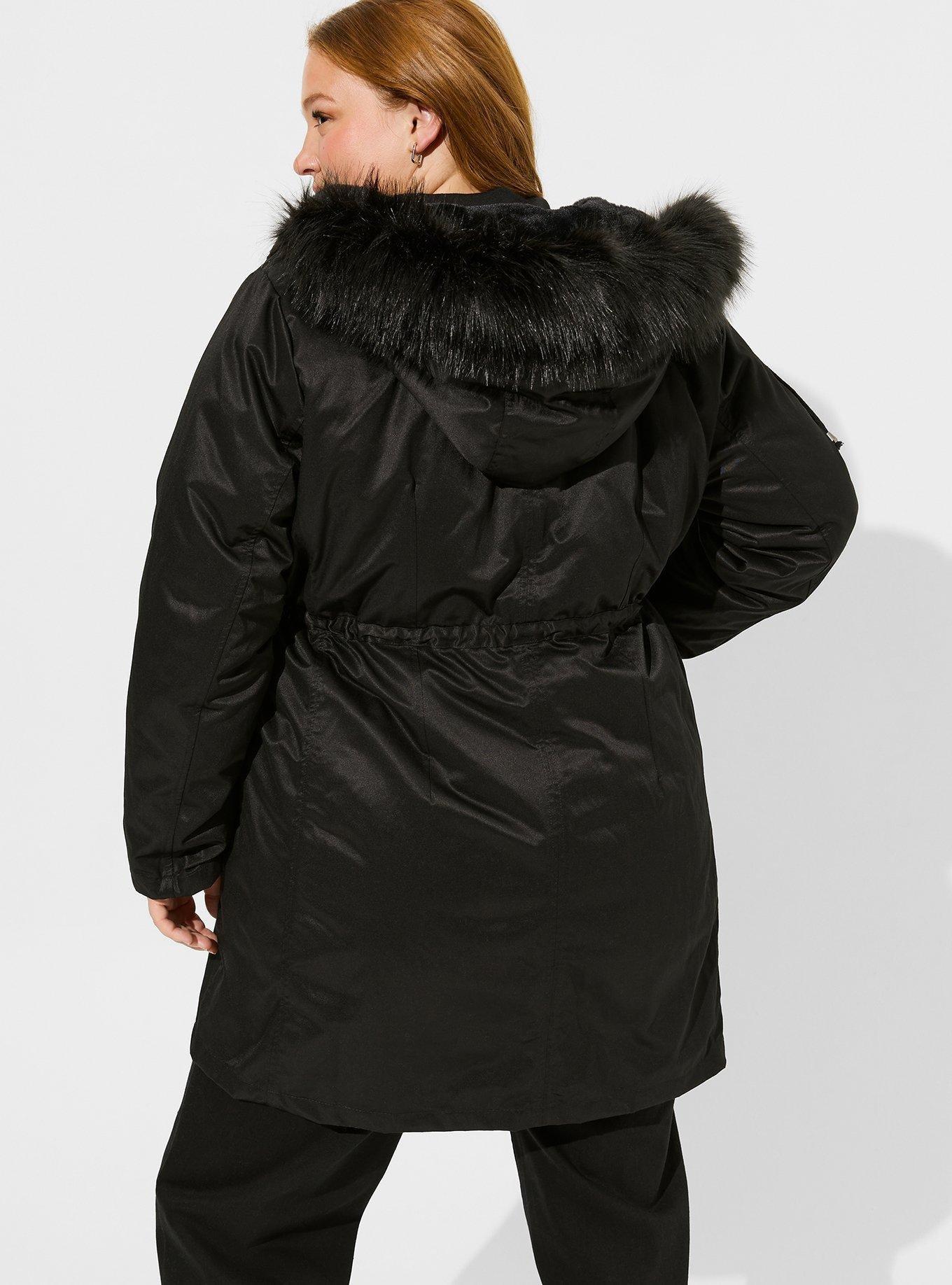 Plus Size - Nylon 3 In 1 Parka Puffer - Torrid