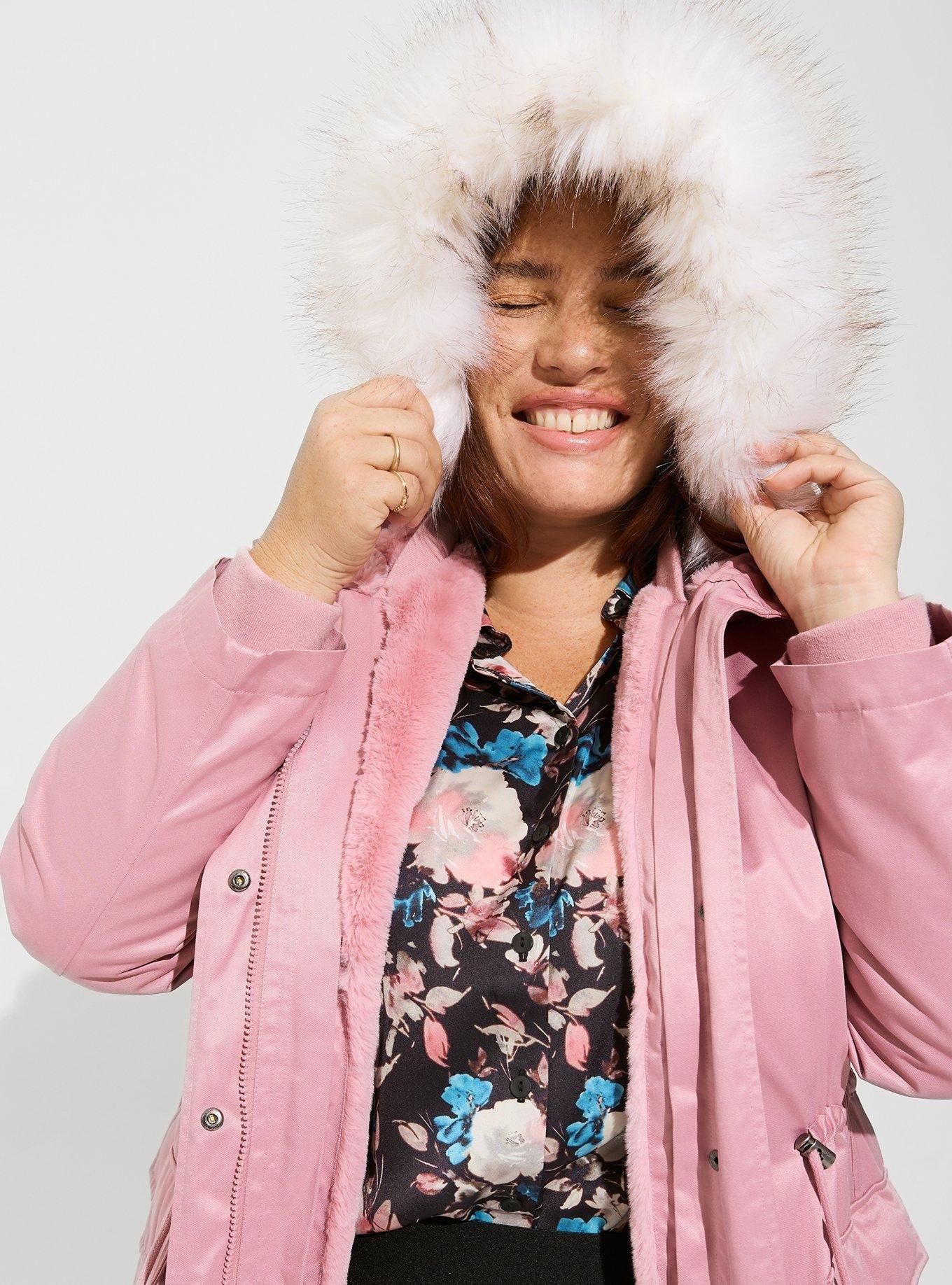 Torrid discount pink coat