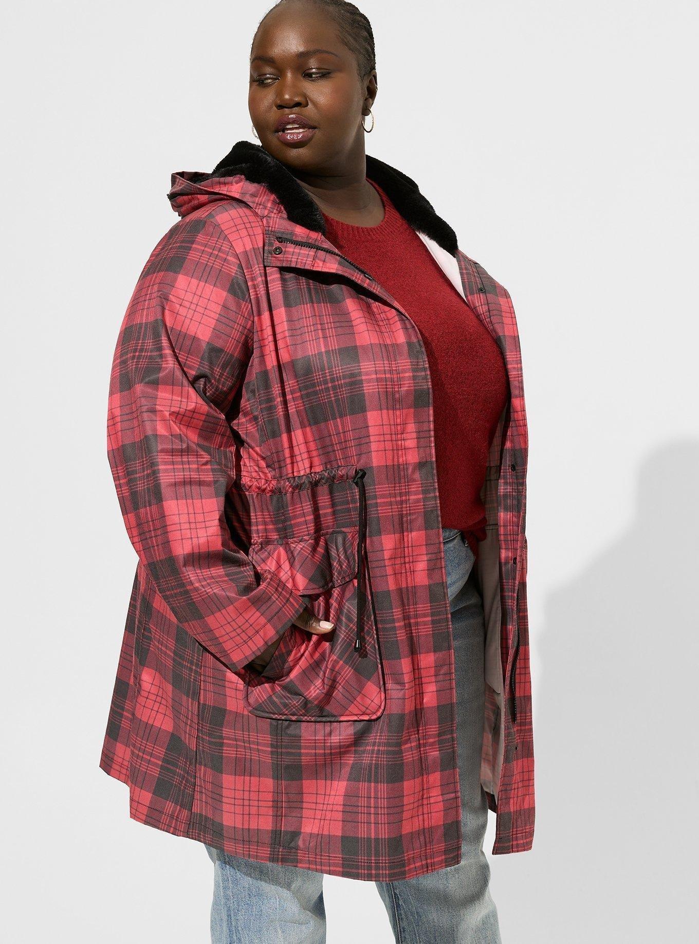 Plus size sale nylon jacket