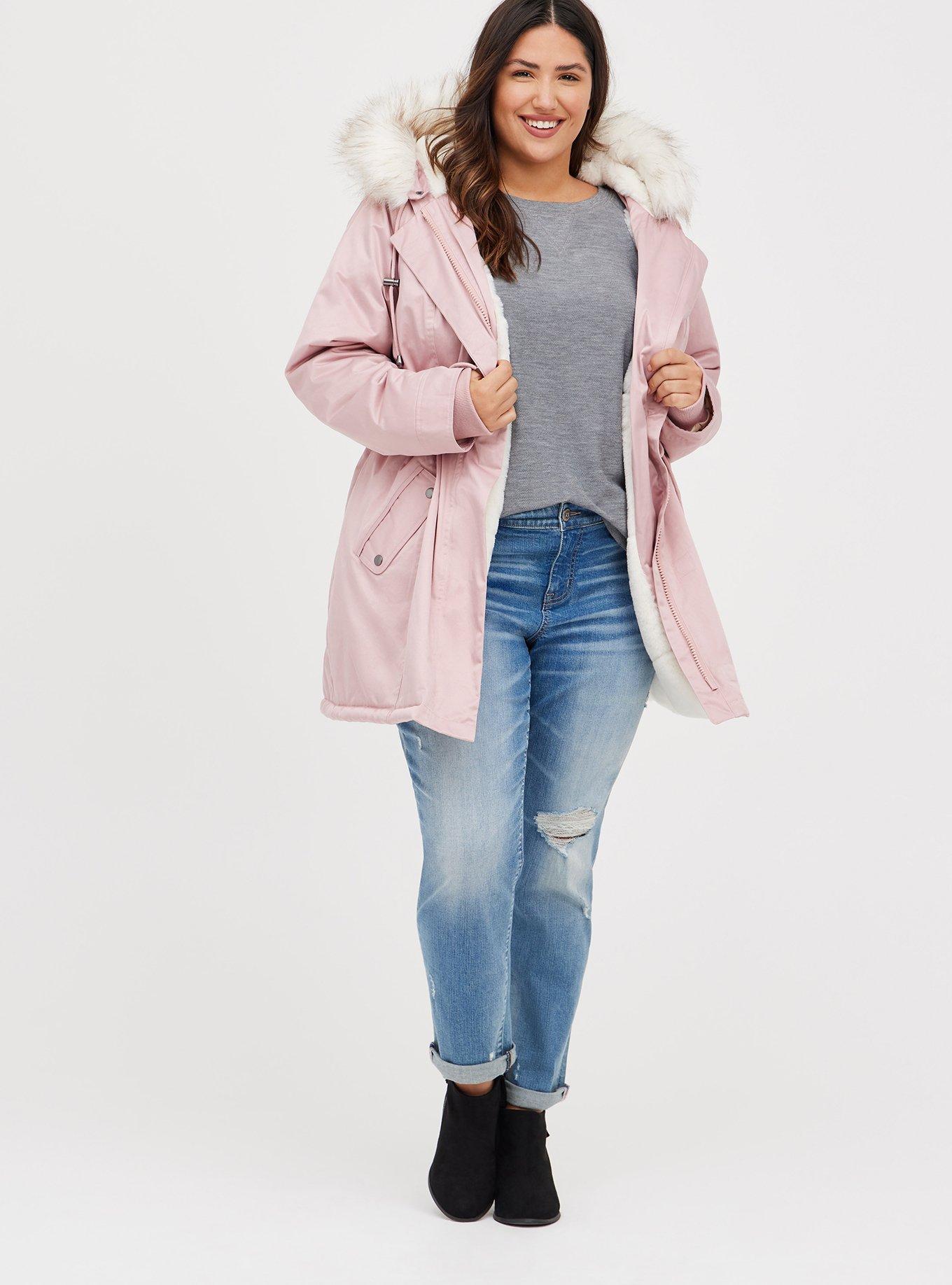 Pink parka outlet