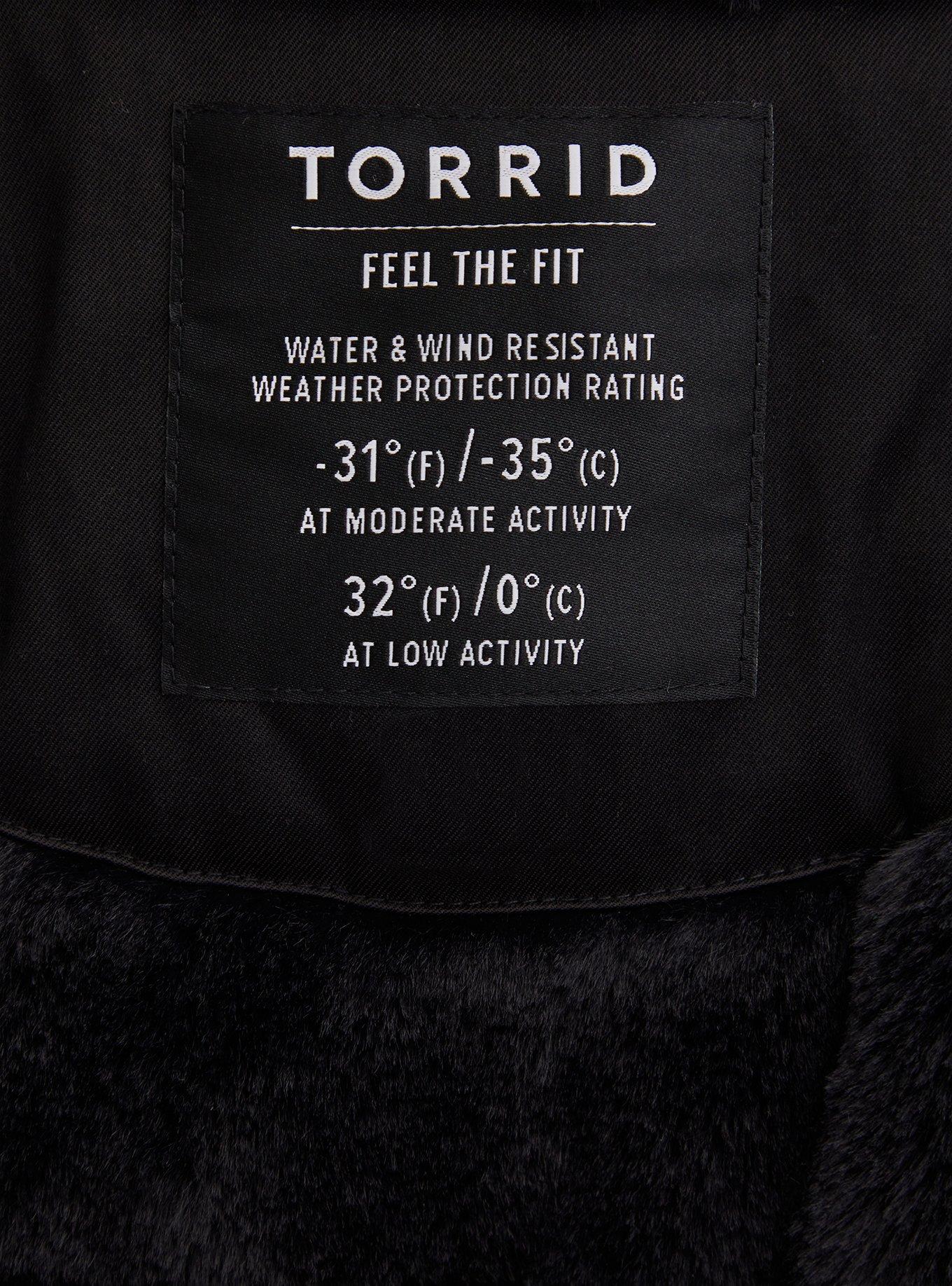 Black Nylon Hooded Longline Parka, DEEP BLACK, alternate