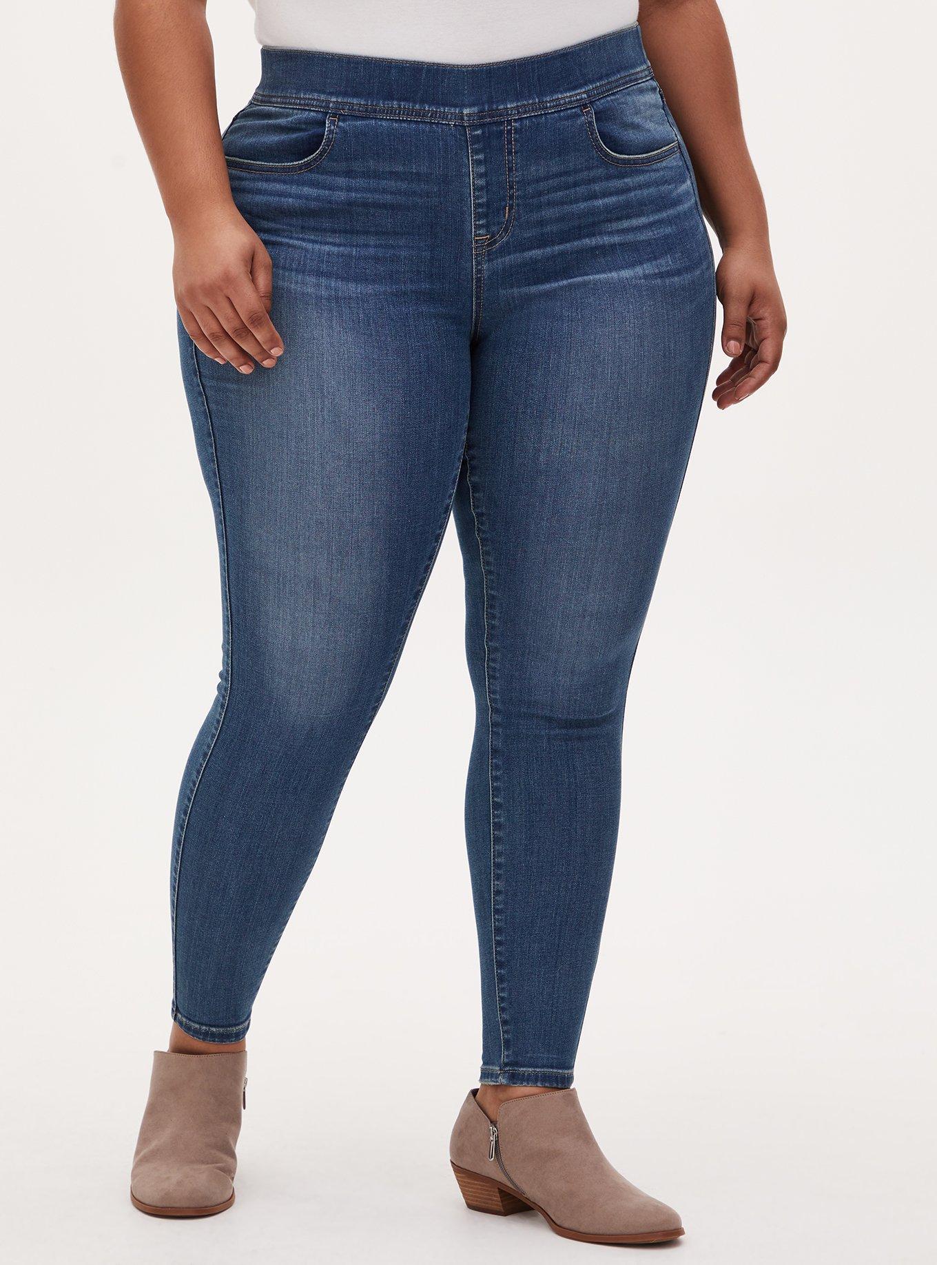 Skinny super high waist jeans