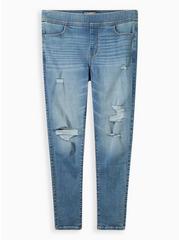 Plus Size Lean Jean Skinny Super Soft High-Rise Jean, NOVA, hi-res