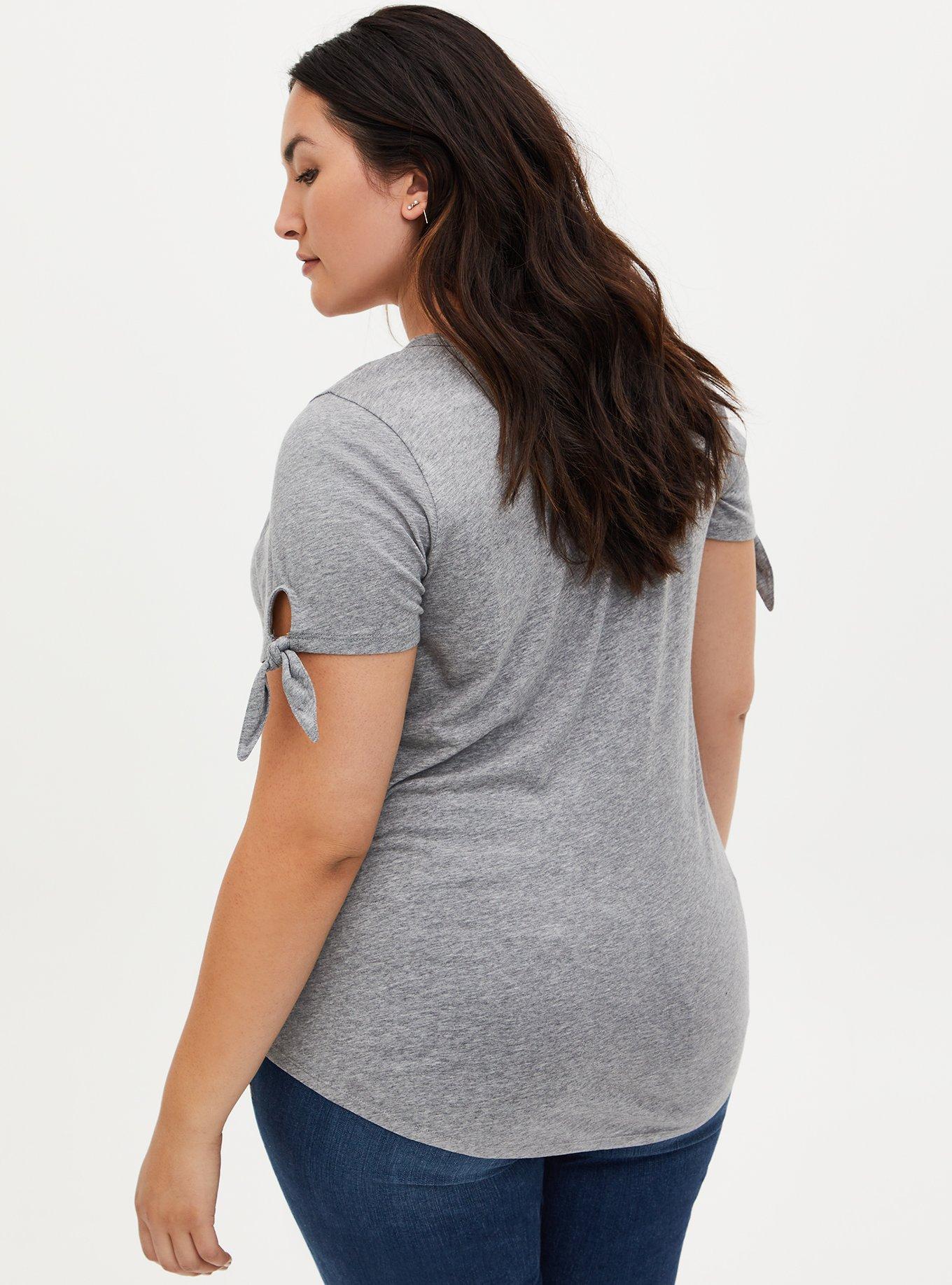 Disney The Aristocats Gray Heather Marie Current Mood V-Neck Graphic Top, HEATHER GREY, alternate