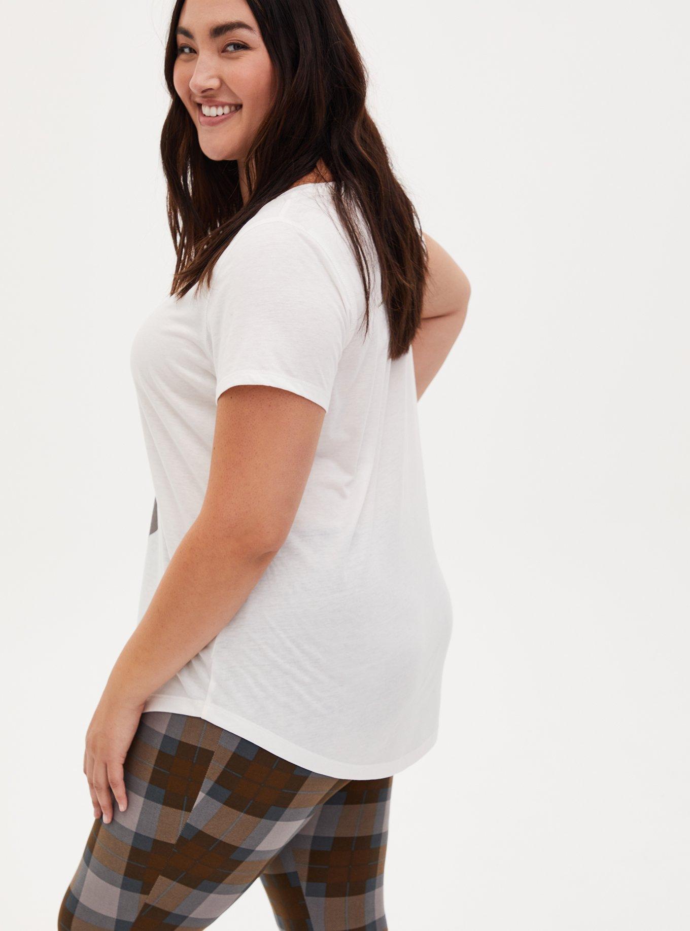 Plus Size Outlander Jamie Fraser Silhouette Sleep Top, CREAM, alternate