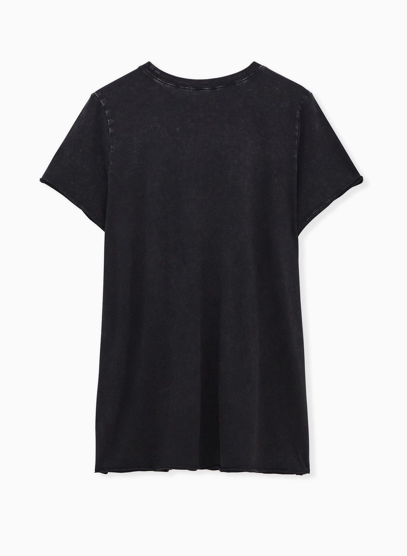 Plus Size Beetlejuice Classic Fit Crew Tee - Mineral Wash Black, DEEP BLACK, alternate