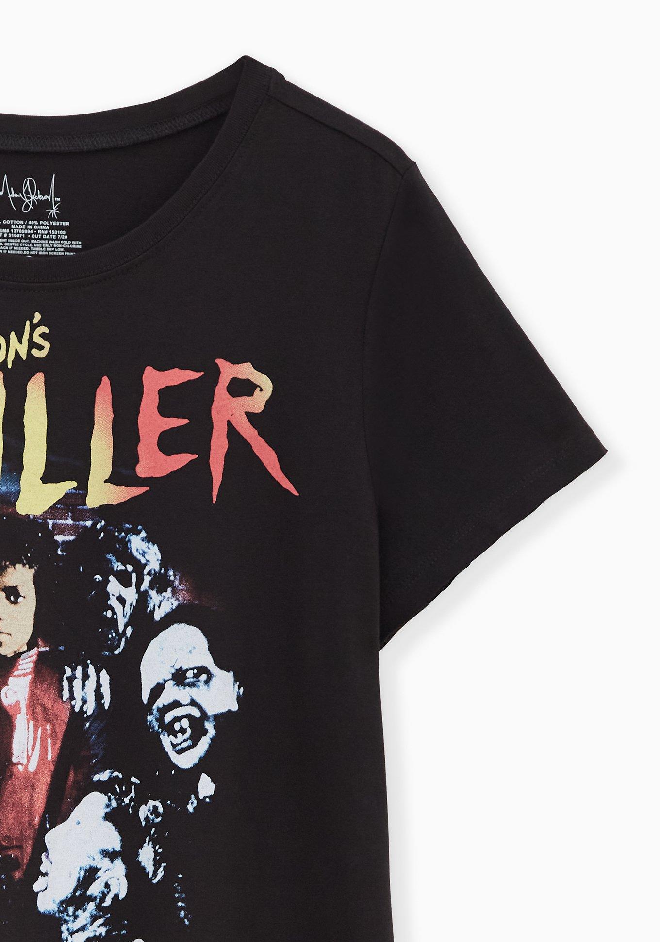 Michael Jackson Thriller Classic Fit Crew Tee - Black , DEEP BLACK, alternate