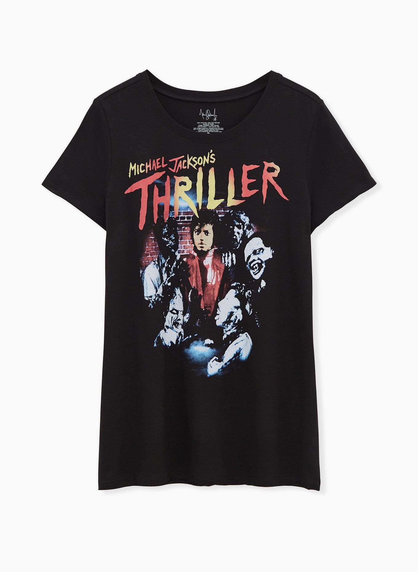 Michael Jackson Thriller Classic Fit Crew Tee - Black , DEEP BLACK, hi-res