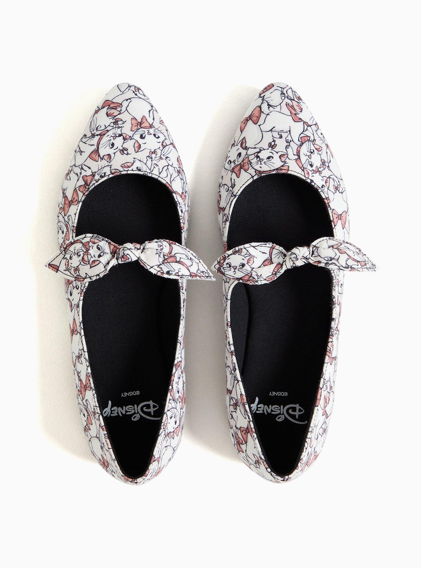 Disney The Aristocat Marie Pointed Toe Mary Jane Flat (WW), WHITE, alternate