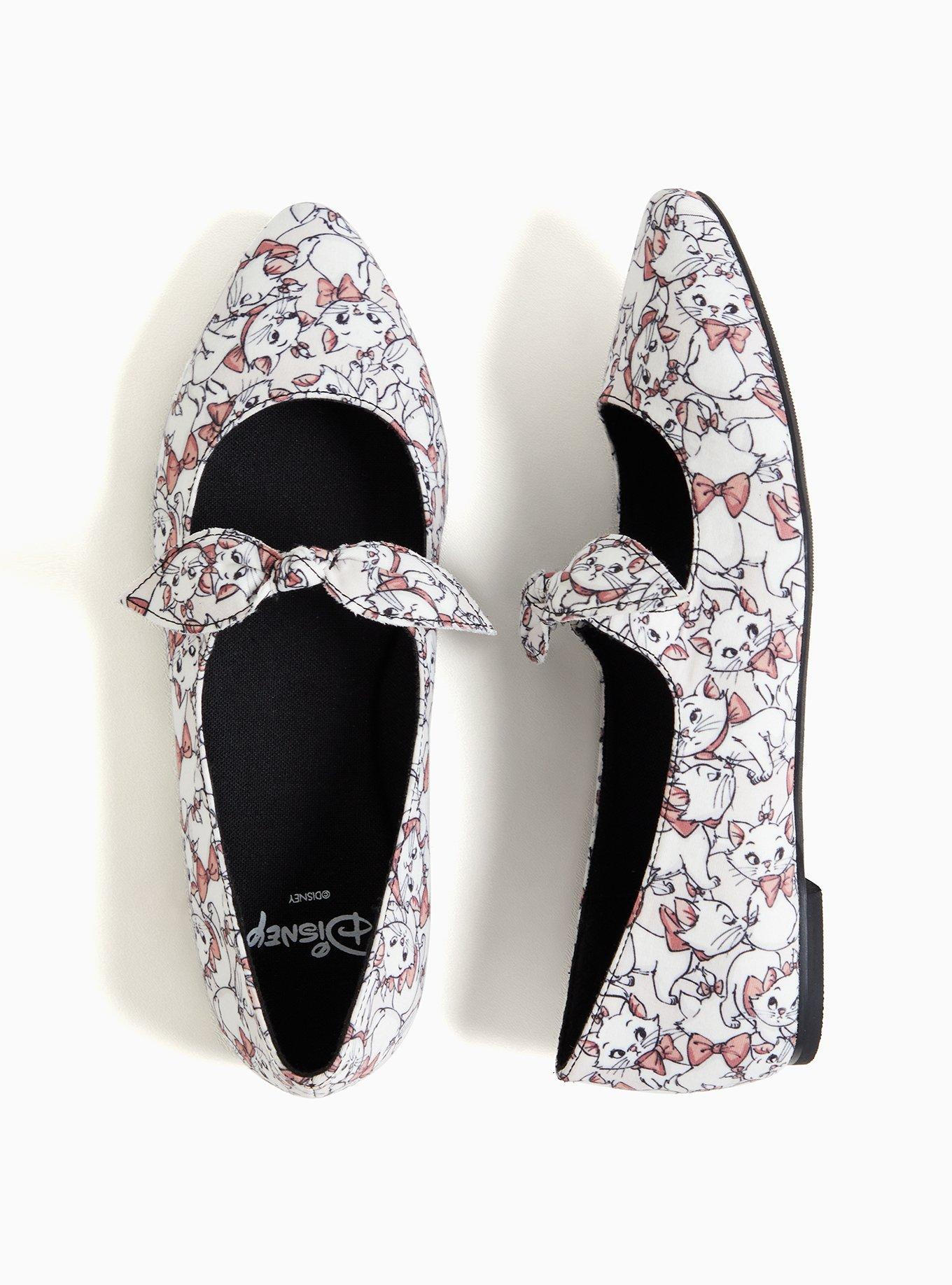 Disney The Aristocat Marie Pointed Toe Mary Jane Flat (WW), WHITE, alternate