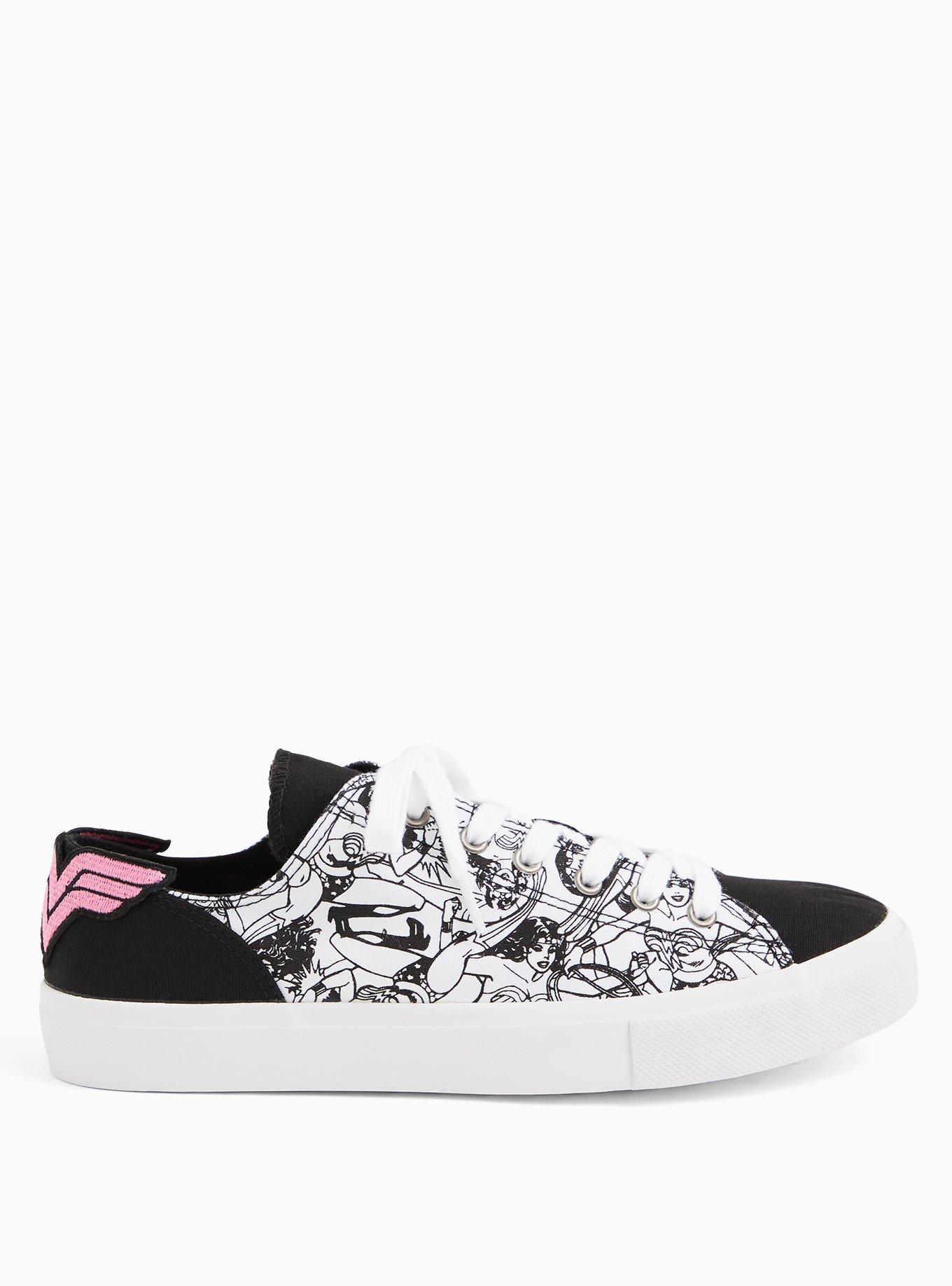 Breast Cancer Awareness - Wonder Woman Canvas Lace-Up Sneaker (WW), , hi-res