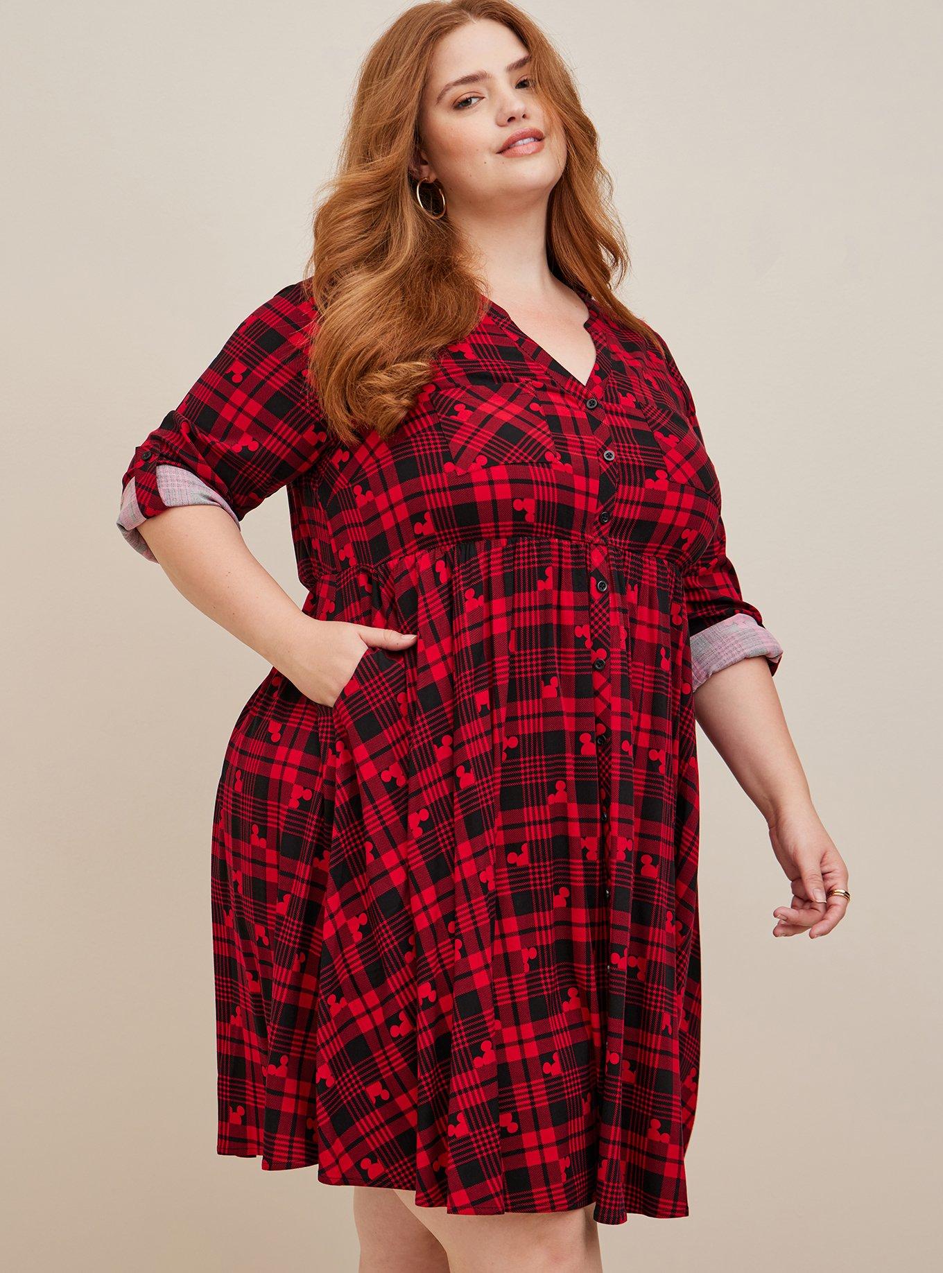 Torrid plaid outlet dress