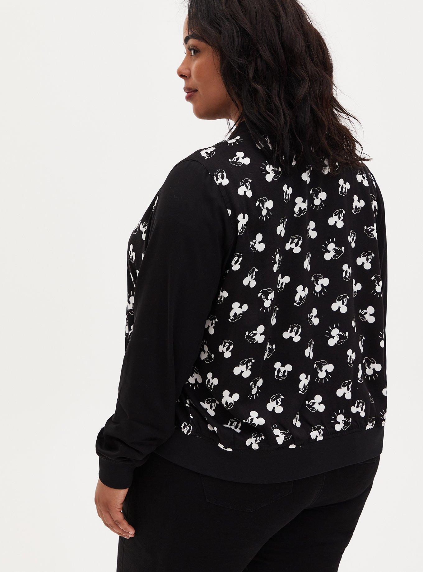 TORRID-DISNEY MICKEY MOUSE TWILL BOMBER JACKET, popular SZ 4-26, NWT