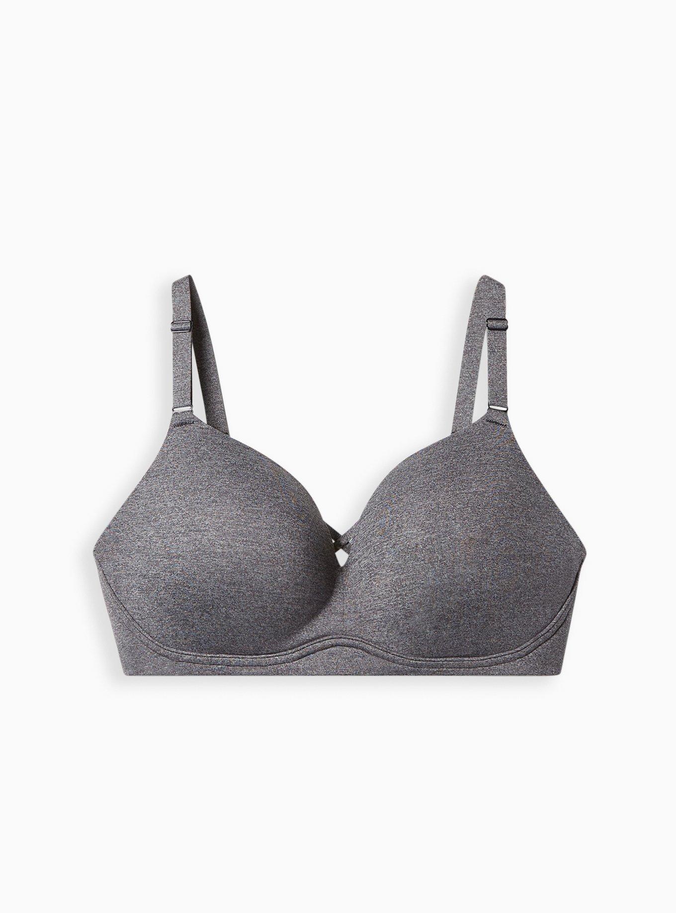 TORRID Push-Up Wire-Free Bra - Grey with 360° Back Smoothing™