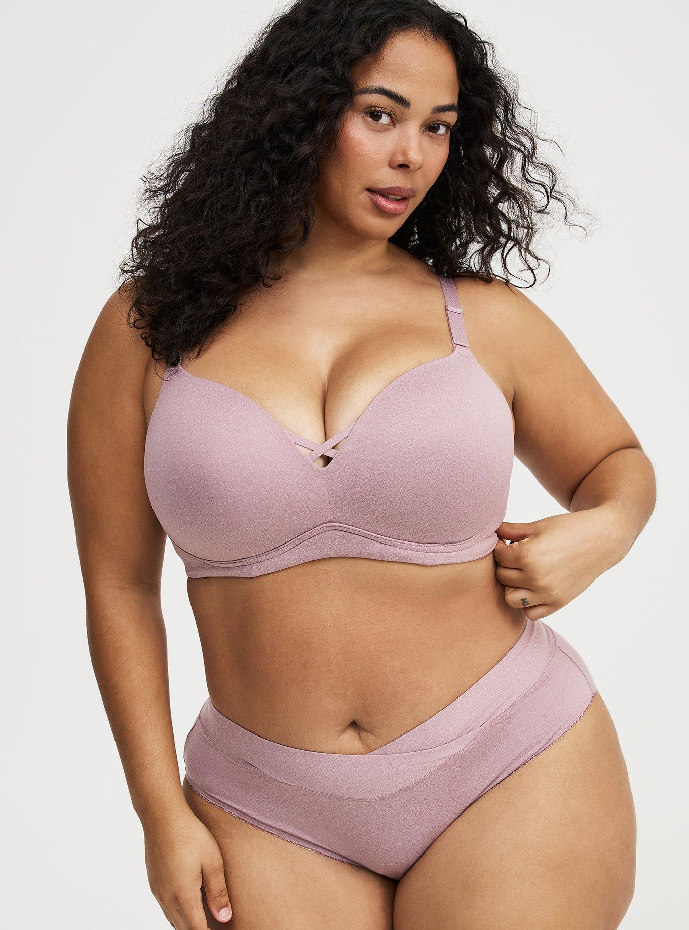 Wire-Free Push-Up Smooth Bra, TOADSTOOL HEATHER, alternate