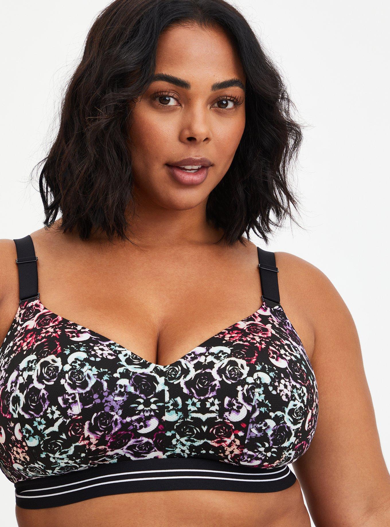 Torrid - Skull Floral 360° Back Smoothing™ Lightly Lined Wire-Free Bra
