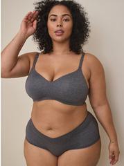 Everyday Wire-Free Lightly Lined Heather 360° Back Smoothing® Bra, CHARCOAL GREY, alternate