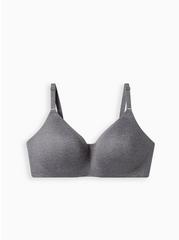 Everyday Wire-Free Lightly Lined Heather 360° Back Smoothing™ Bra, CHARCOAL GREY, hi-res
