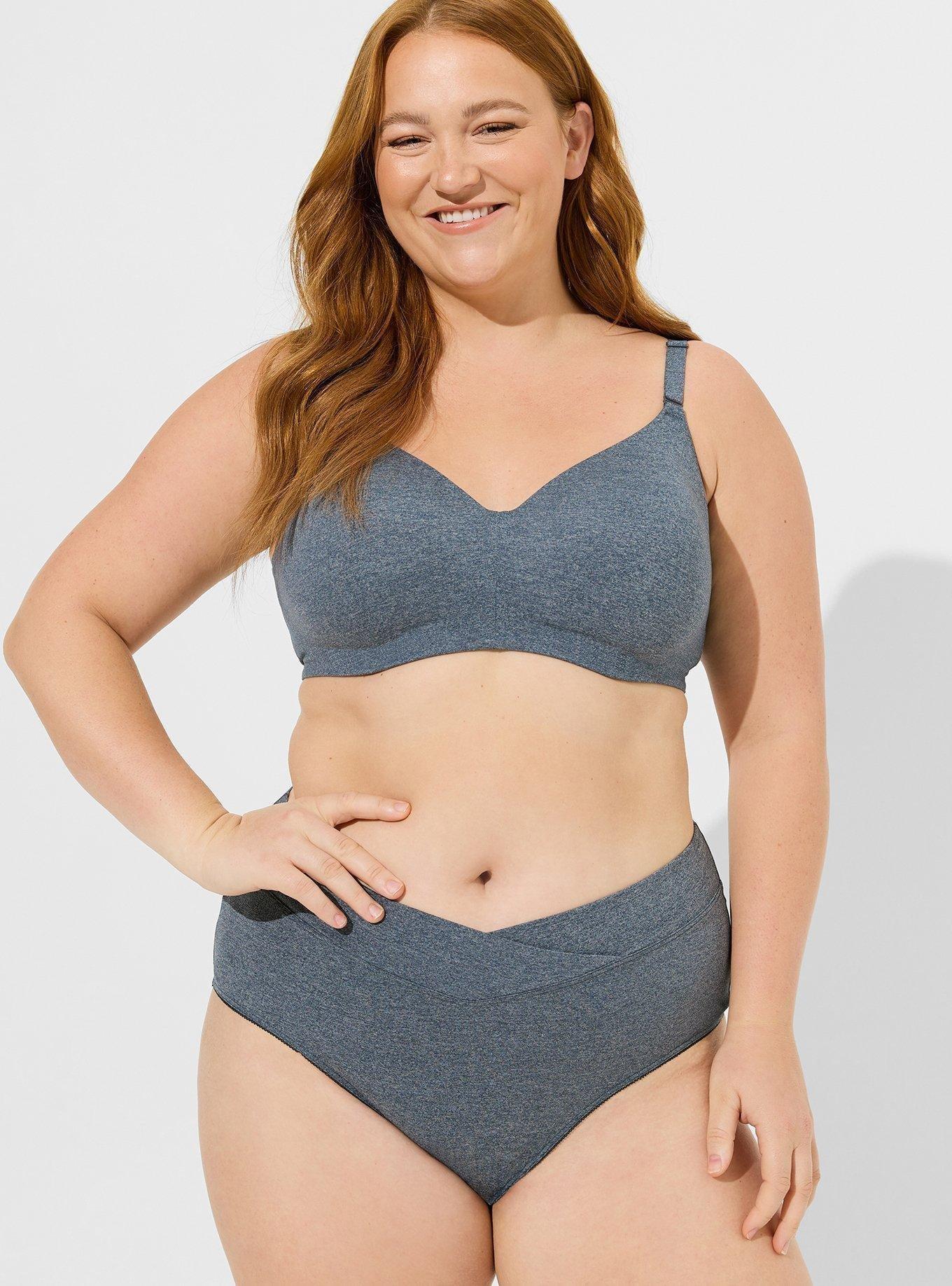 Torrid EVERYDAY WIRE-FREE LIGHTLY LINED HEATHER 360° BACK SMOOTHING™ BRA  48C