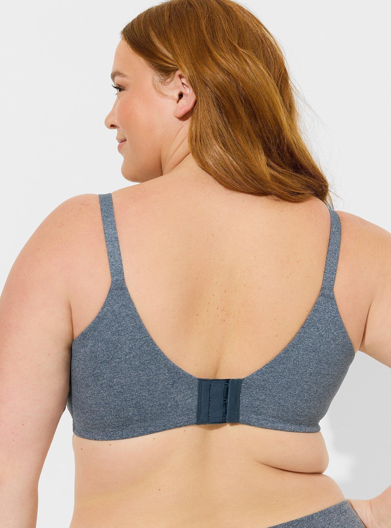 TORRID Everyday Wire-Free Lightly Lined Heather 360° Back