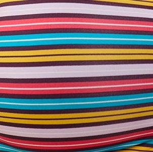 Everyday Wire-Free Lightly Lined Print 360° Back Smoothing® Bra, AUBREE STRIPE BLACK, swatch