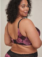 Plus Size Everyday Wire-Free Lightly Lined Print 360° Back Smoothing™ Bra, SOFT FLORAL LR BLACK, alternate