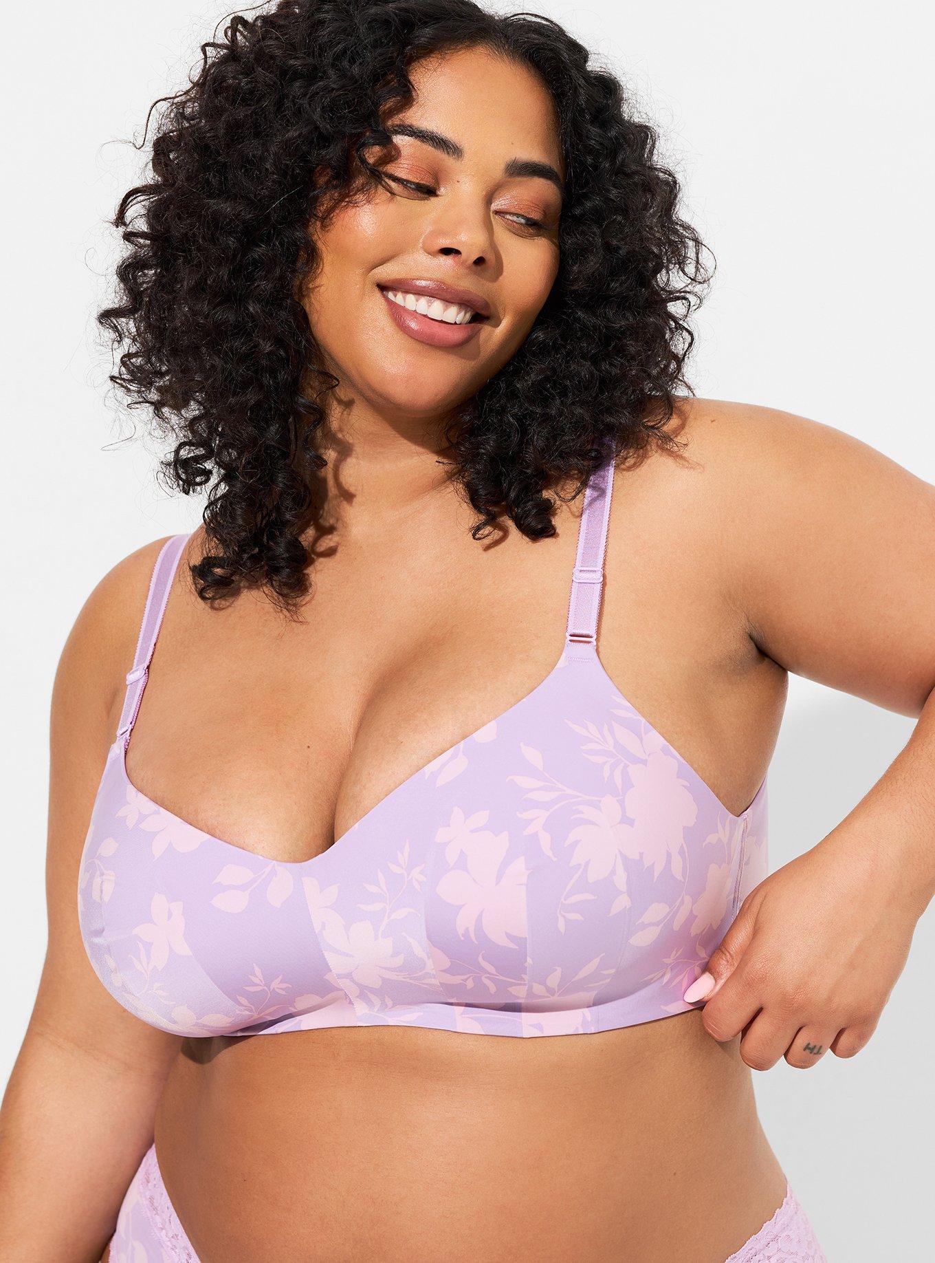 Torrid LIGHTLY LINED EVERYDAY WIRE-FREE BRA - LACE FLORAL WITH 360° BACK…