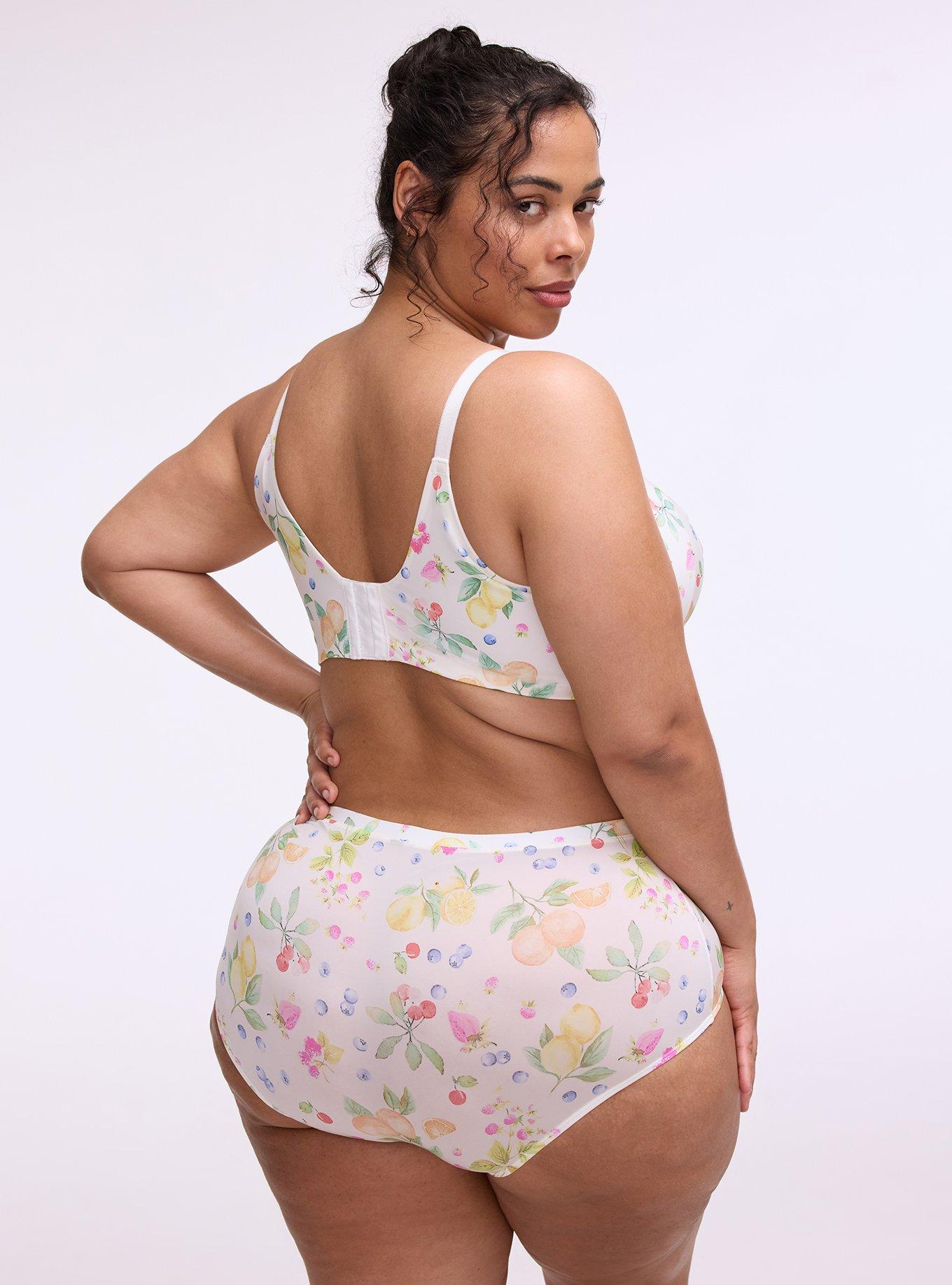 Wire-Free Lightly Lined Smooth Bra, FRUIT BASKET MULTI, alternate