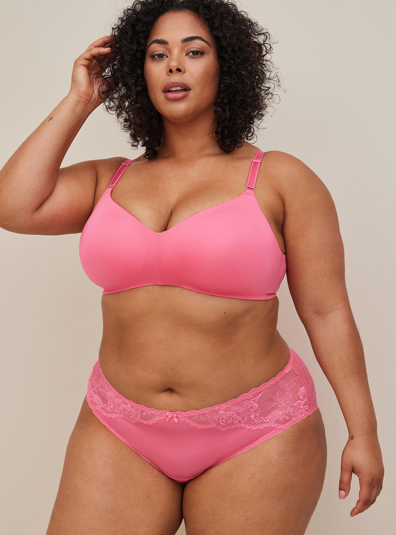 Torrid - 44DDD, Dream Wire-Free Bra 360 Back Smoothing in Paradise Pink