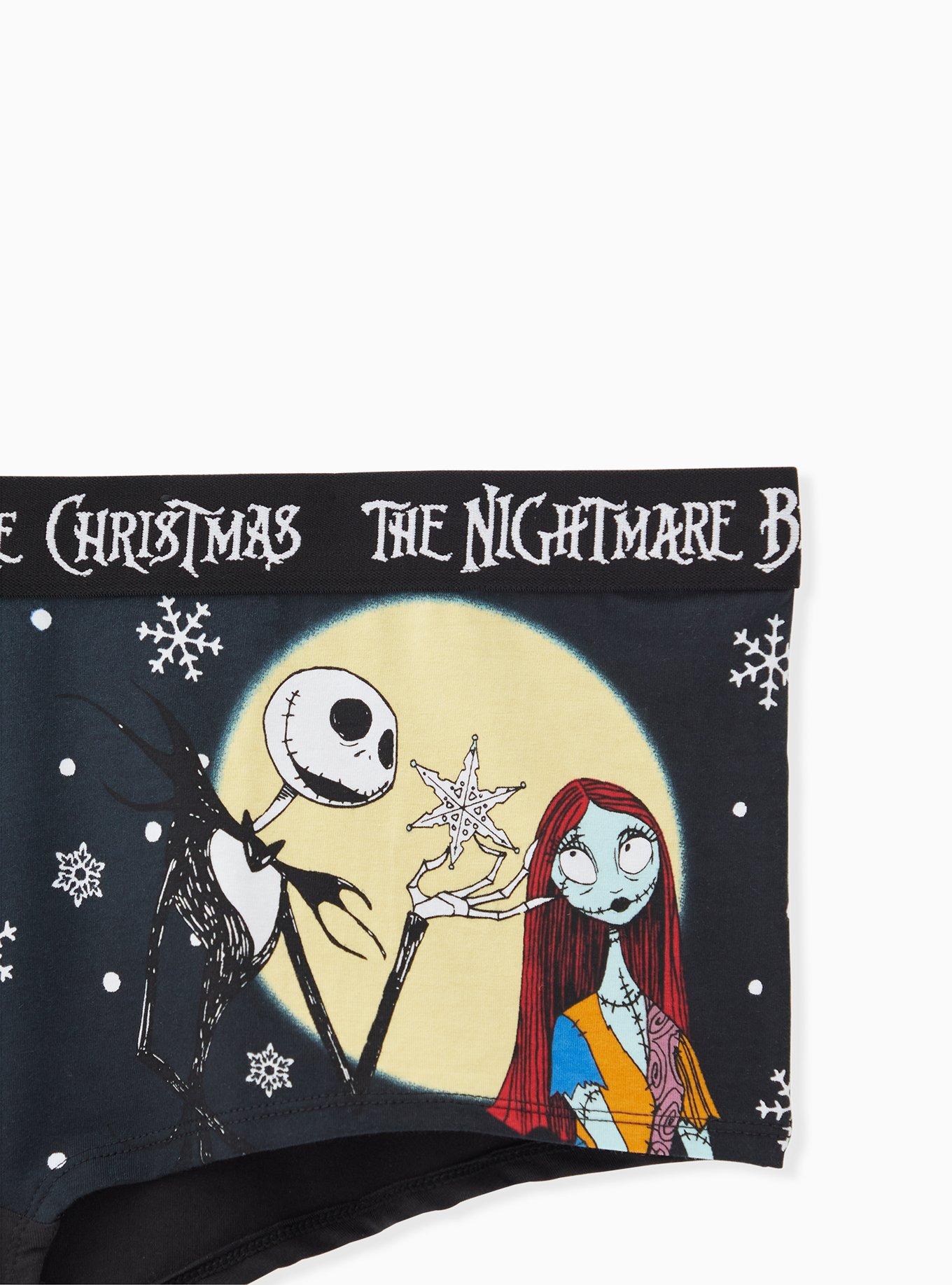 Disney The Nightmare Before Christmas Black Cotton Boy Short Panty, MULTI, alternate